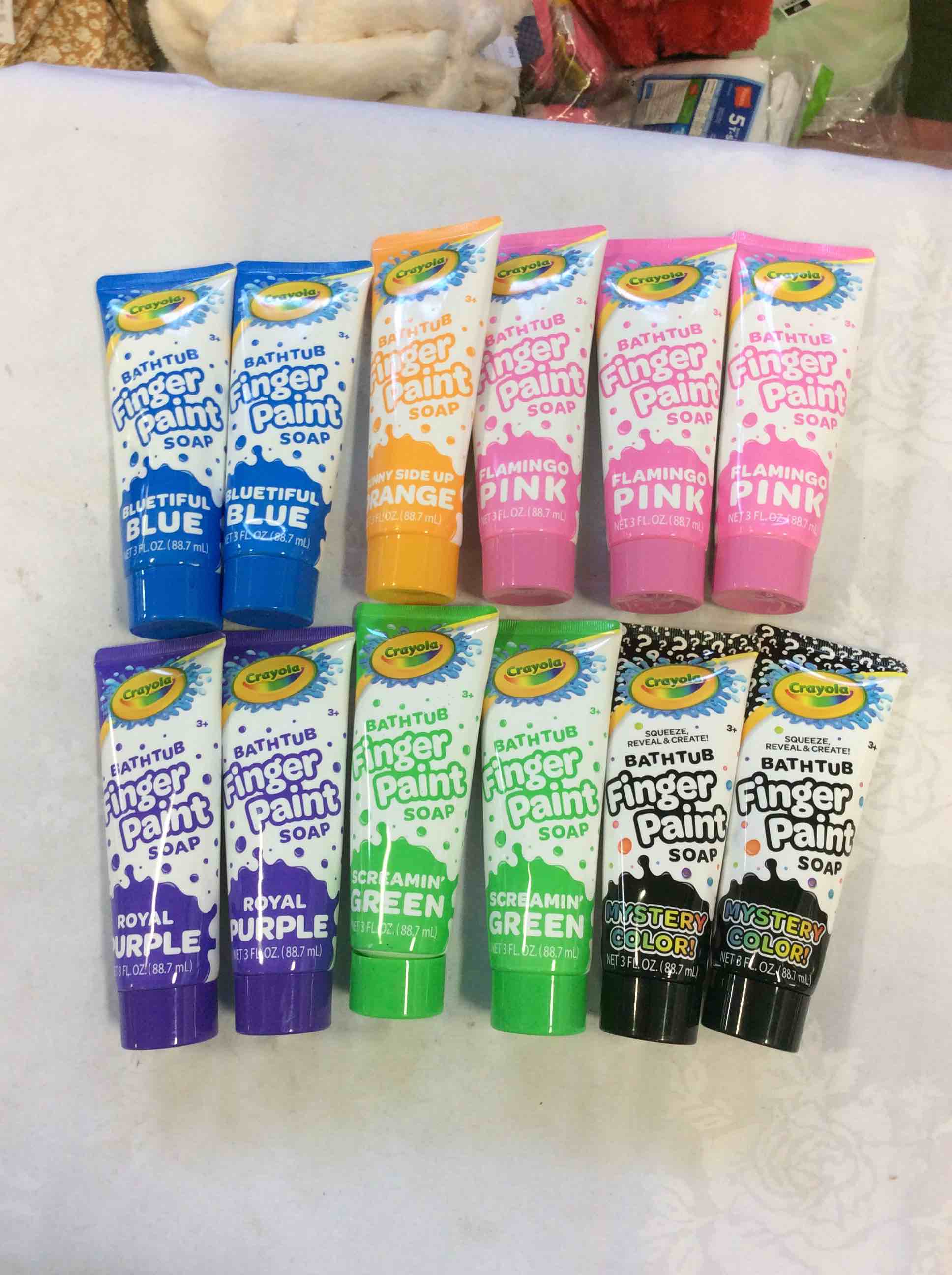 assorted crayola bathtub finger paint soap 