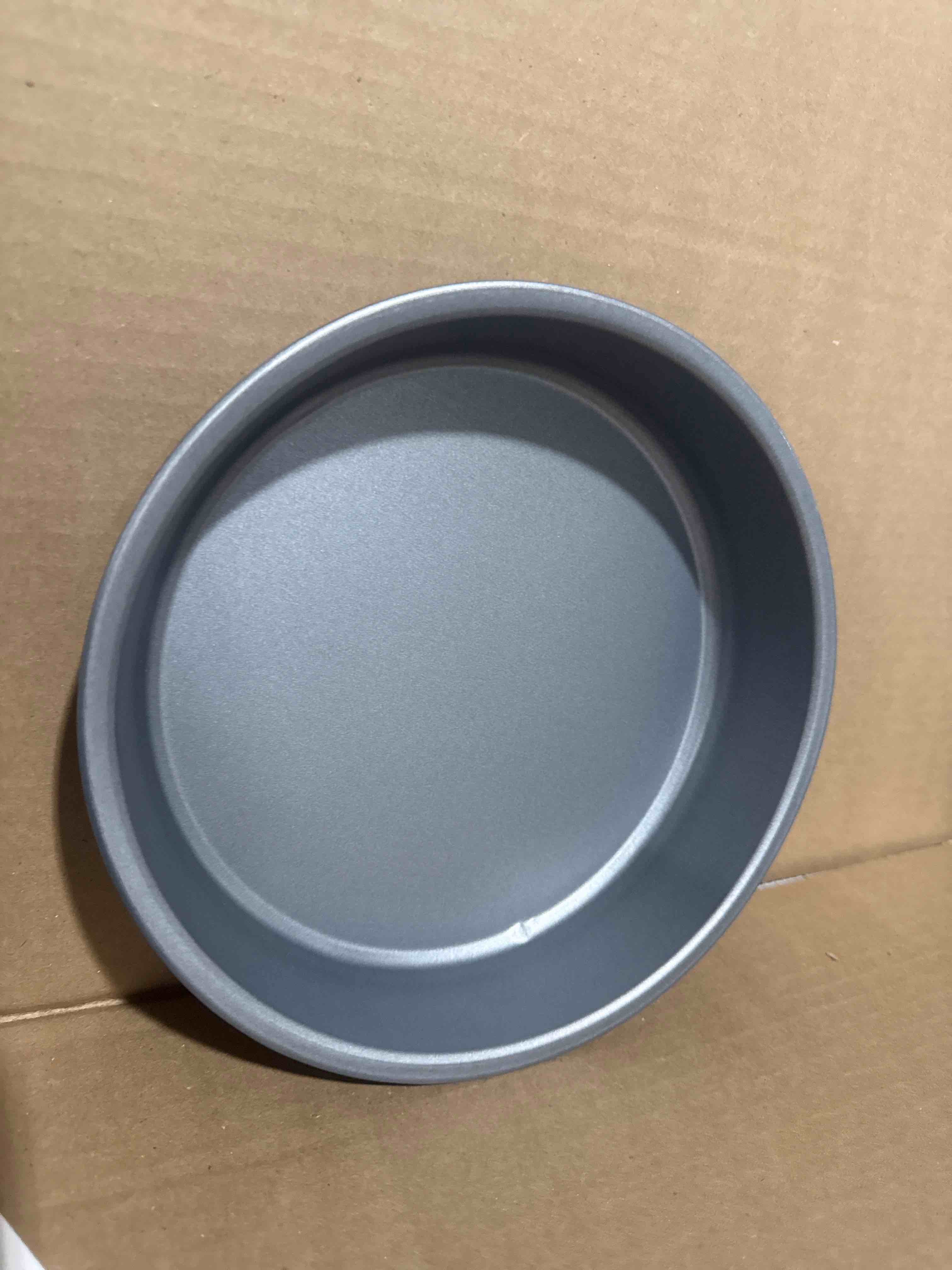 Condition photo showing New/Like New for 2-piece 8-inch round nonstick cake pan set | durable bakeware for cakes, brownies, cheesecakes & more