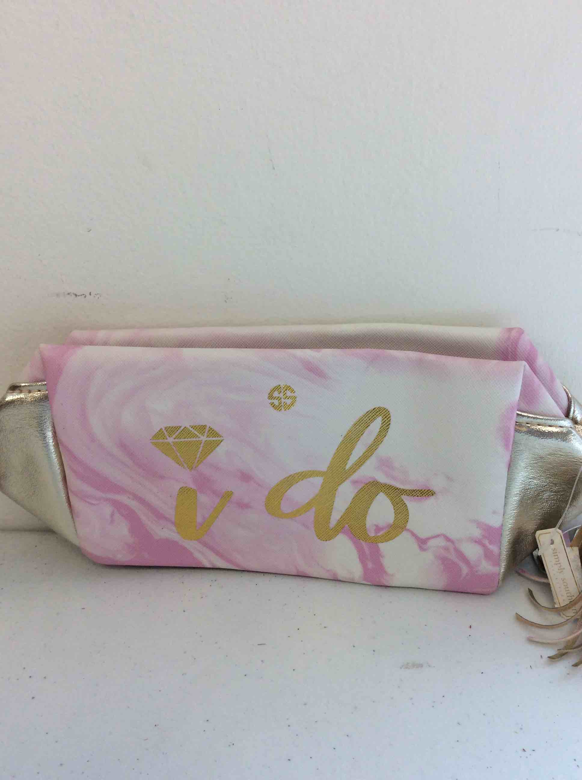 Condition photo showing New/Like New for simply southern i do pink pouch
