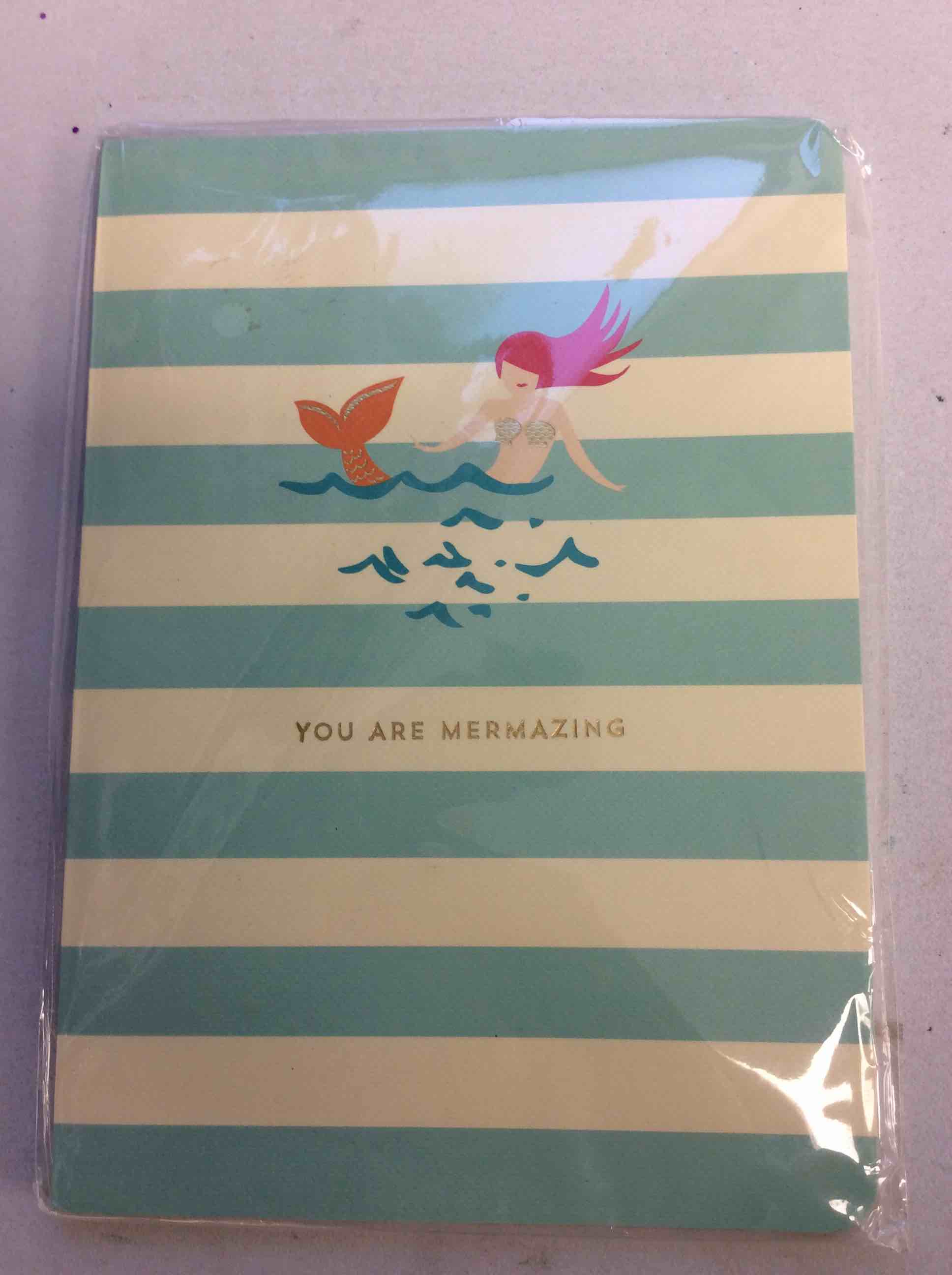 Condition photo showing New/Like New for spartina 449 mermaid ruled notebook
