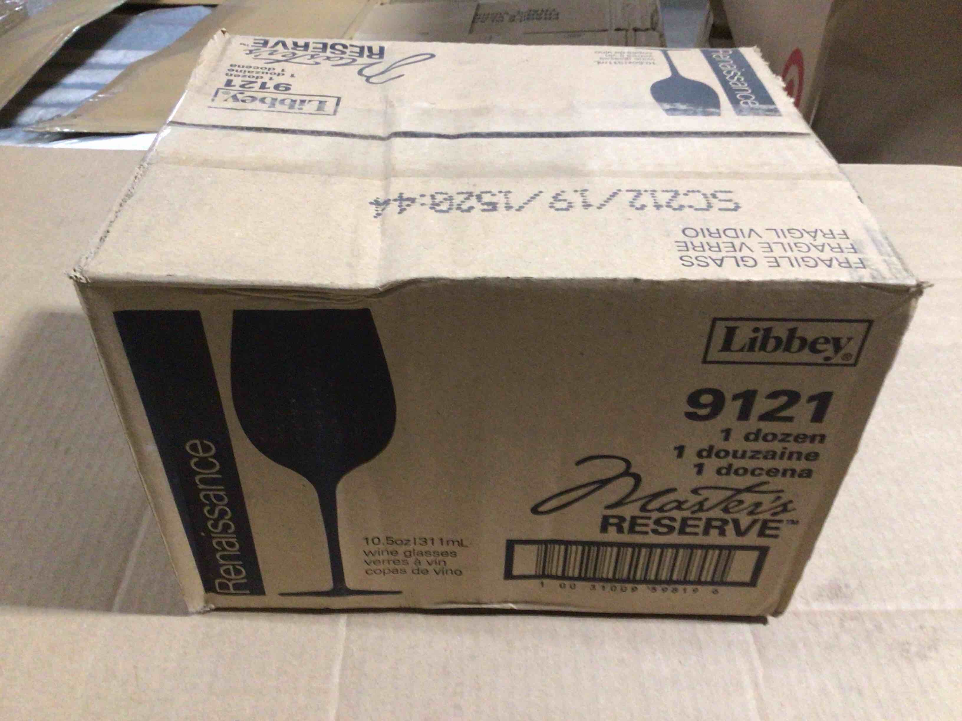 Case of 12 Libbey 10.5 Ounce Renaissance Wine Glasses 