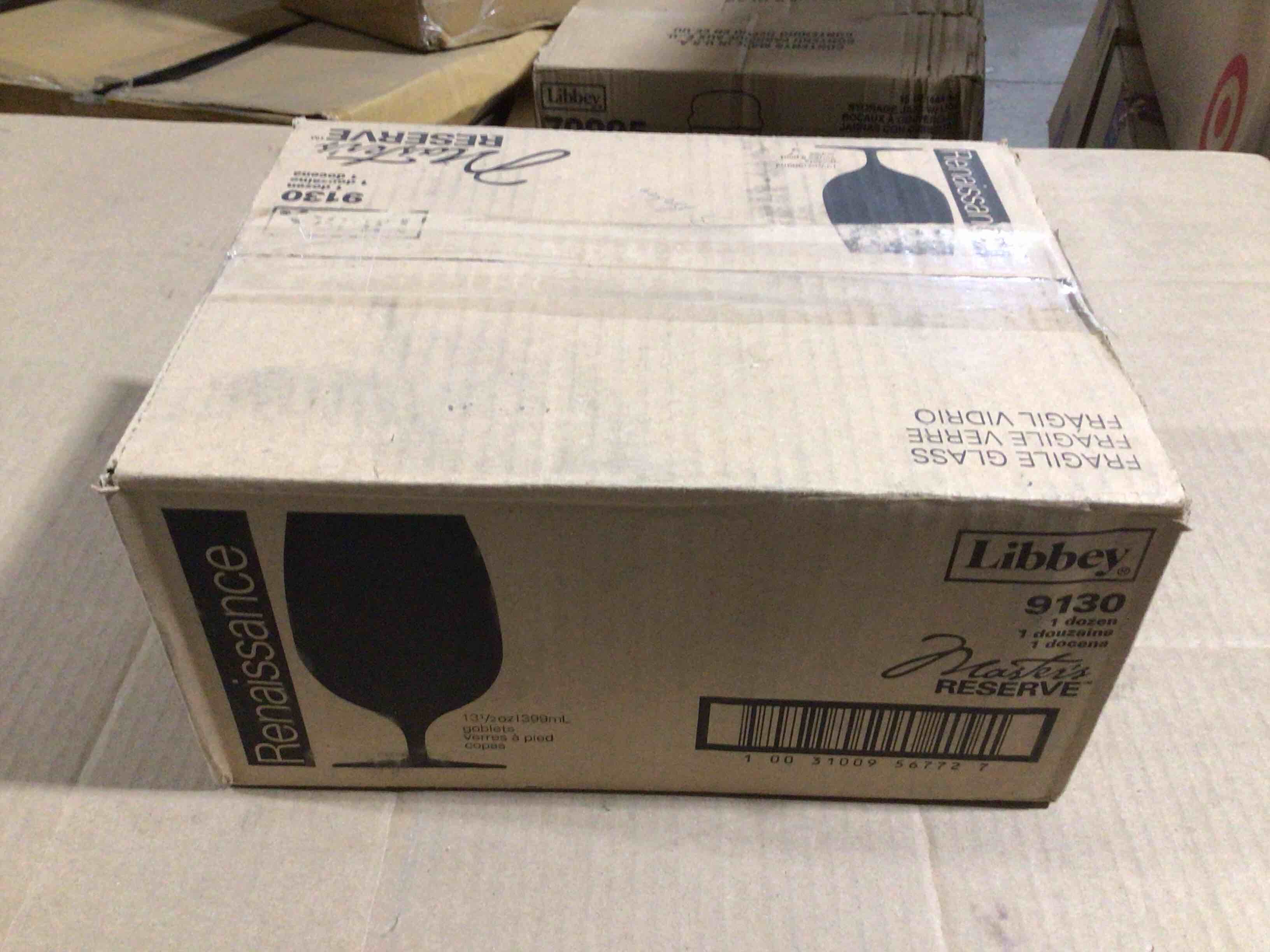 Case of 12 Libbey 13.5 Ounce Renaissance Goblet Glasses 