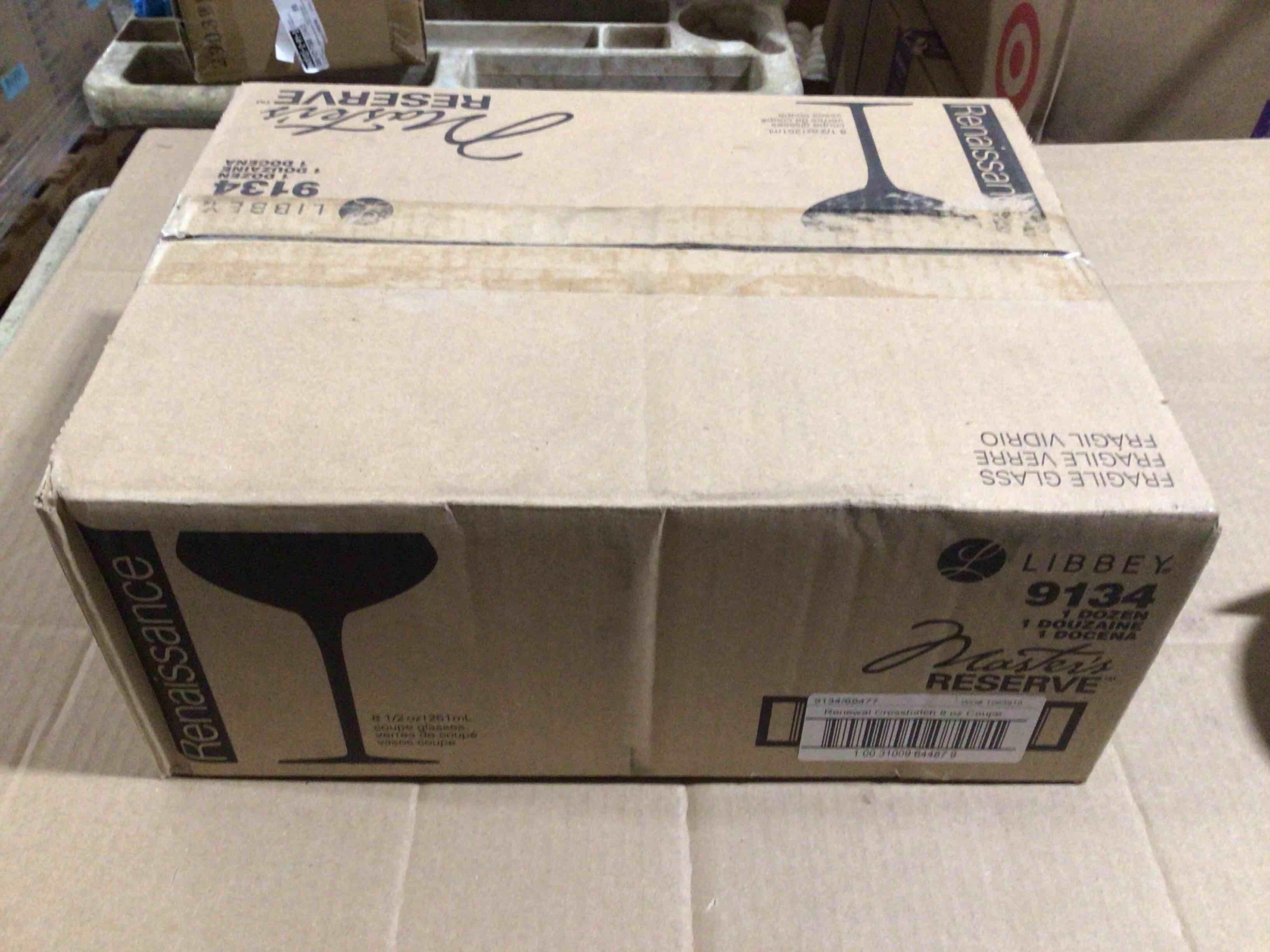 Case Of 12 Libbey Reserve Renaissance 8 oz Coupe Glass 