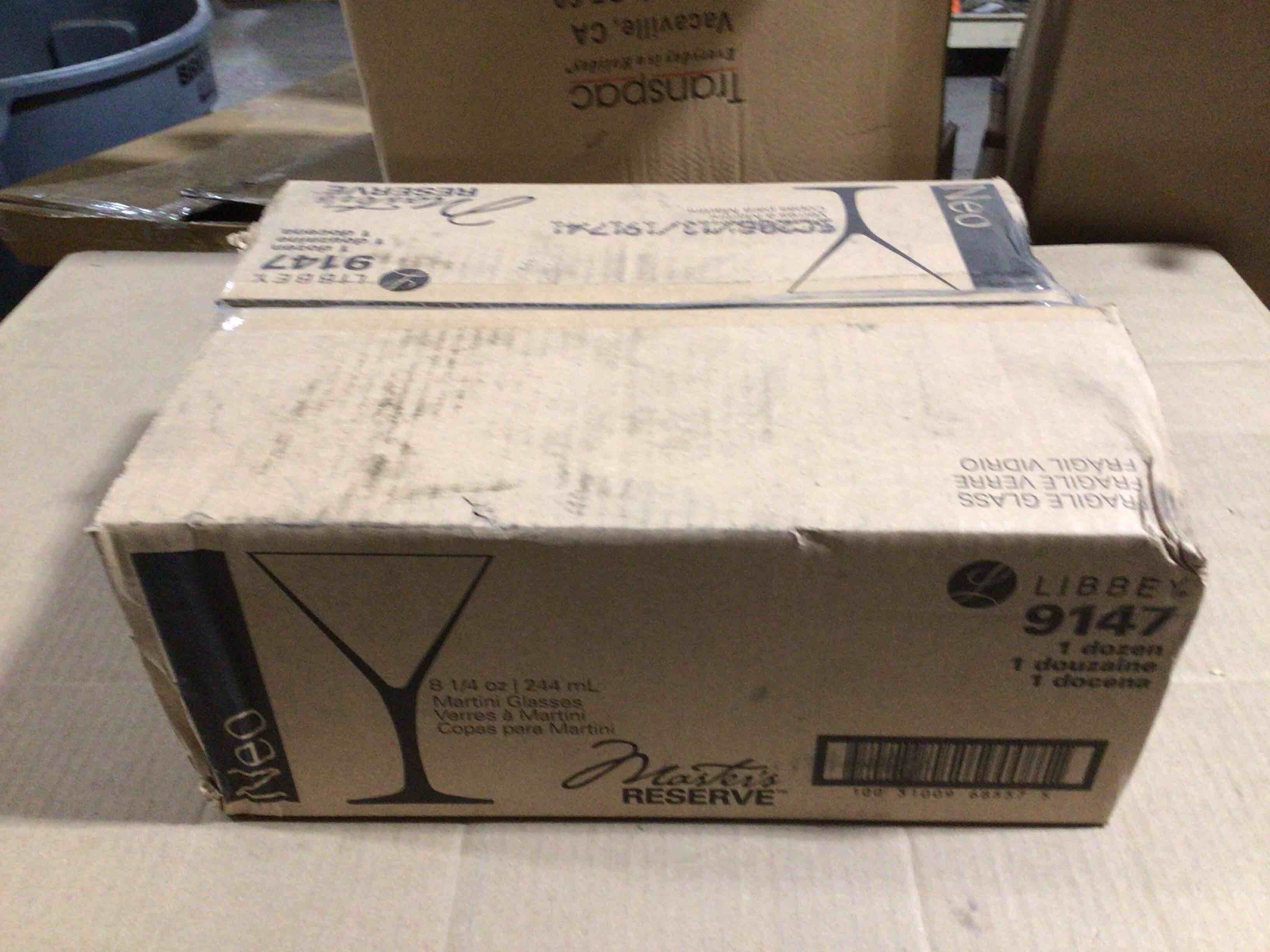 Case of 12 Libbey 8.25 Ounce Martini Glasses 