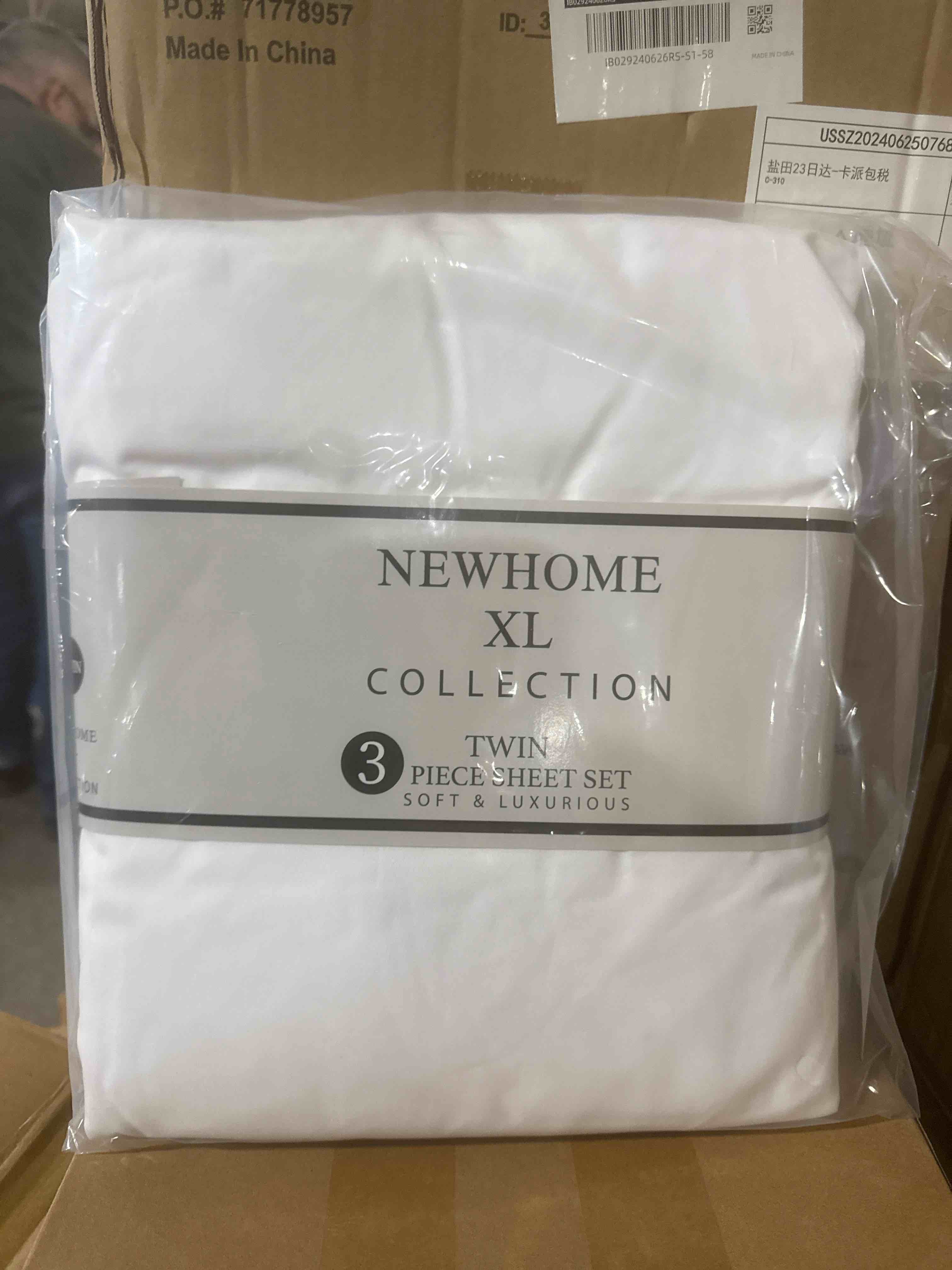 Newhome XL collection Twin Sheet set white 