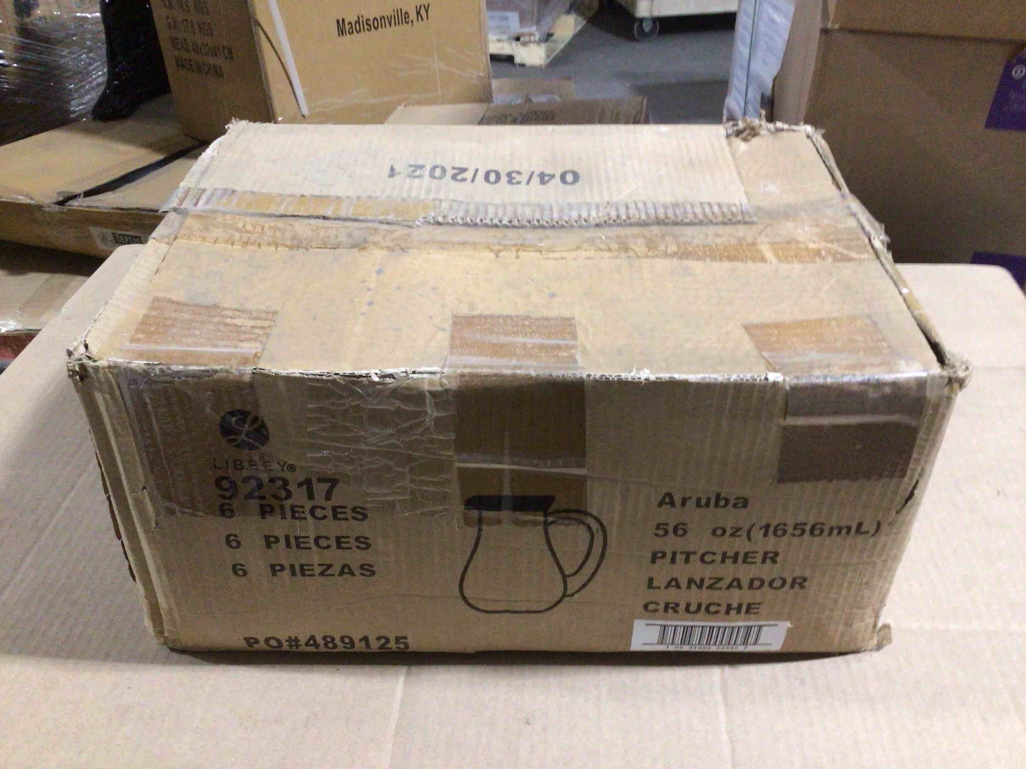 Case of 6 Libbey 56 Ounce Pitchers 