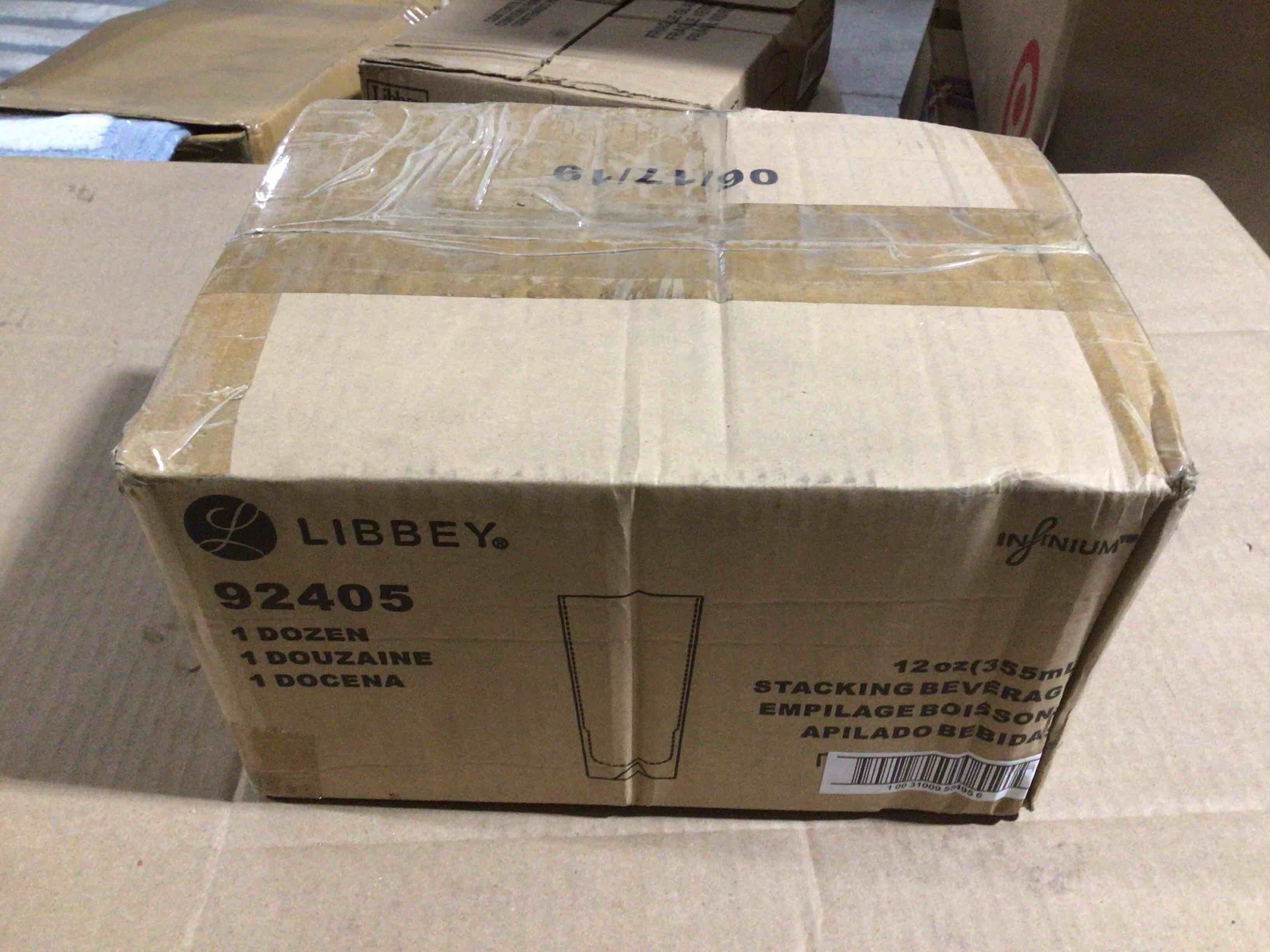 Case of 12 Libbey 12 Ounce Stacking Beverage Glass 