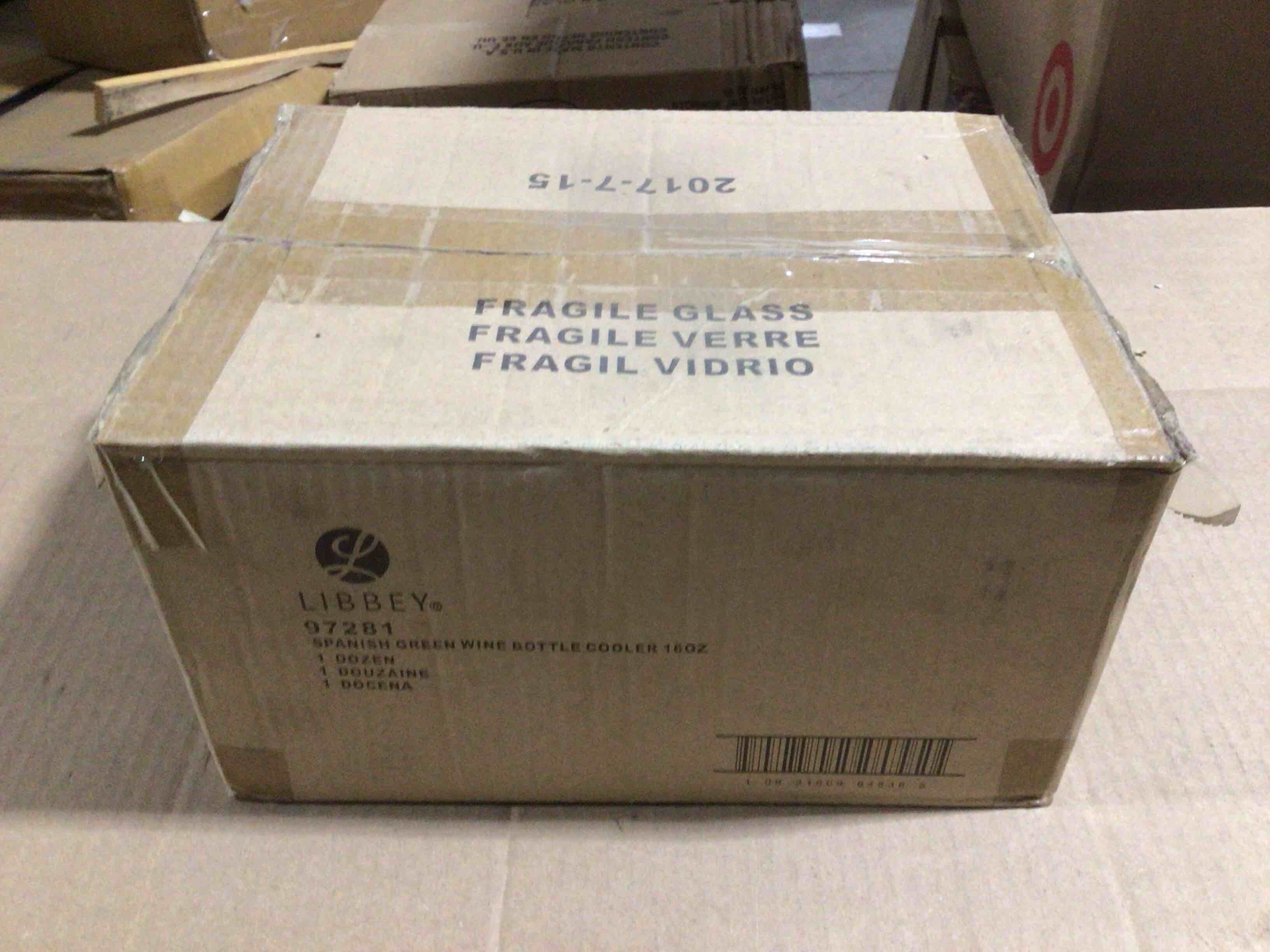 Case of 12 Libbey 16 Ounce Spanish Green Wine Bottle Coolers