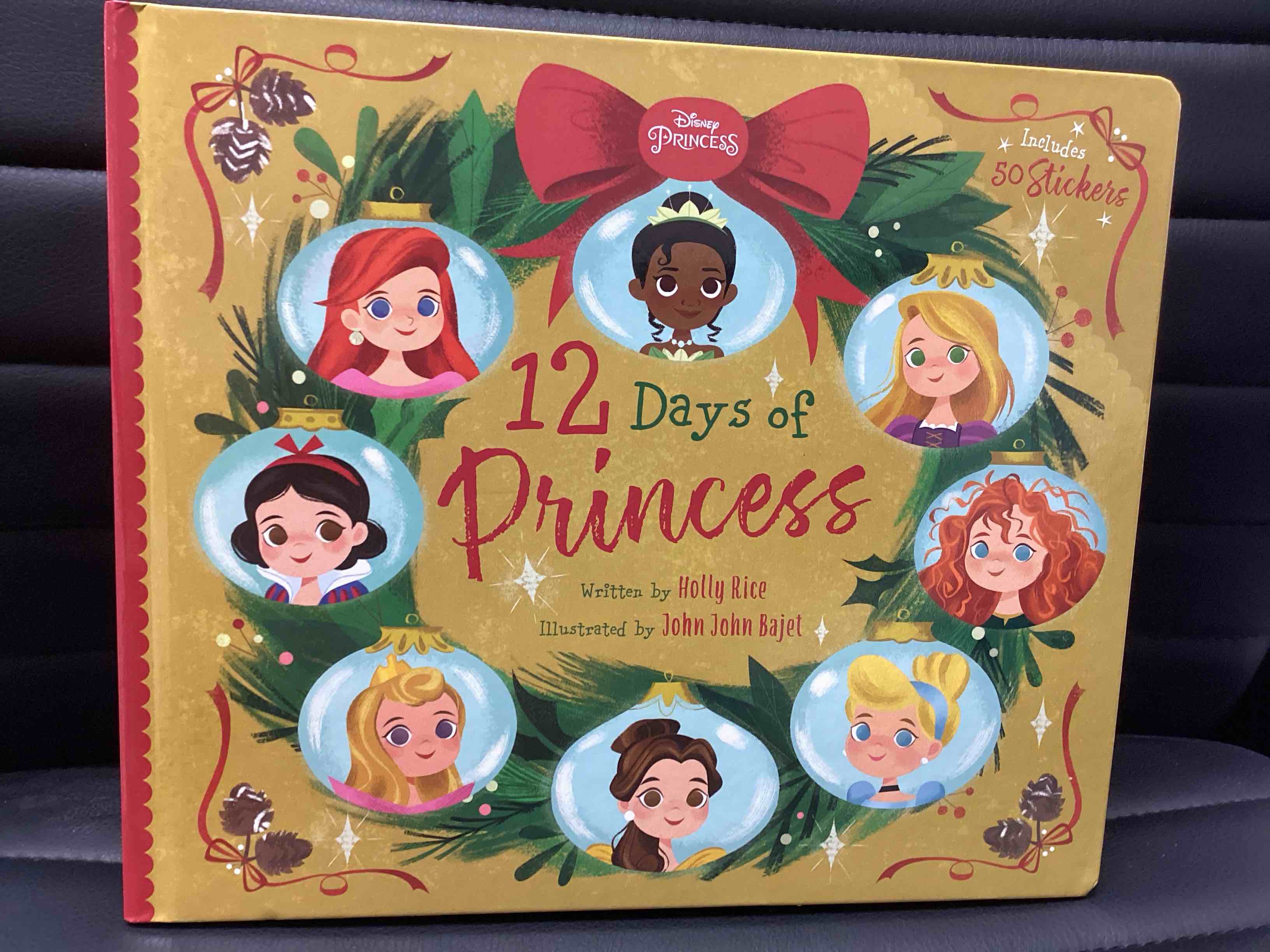 Disney Princess 12 Days Of Princess Book, 50 Stickers Included 