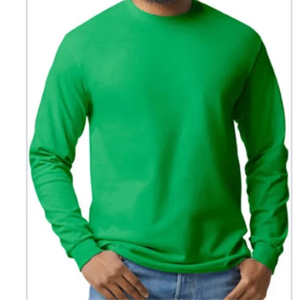 Size 3X Delta Long Sleeve T-shirt Green (bid per shirt)
