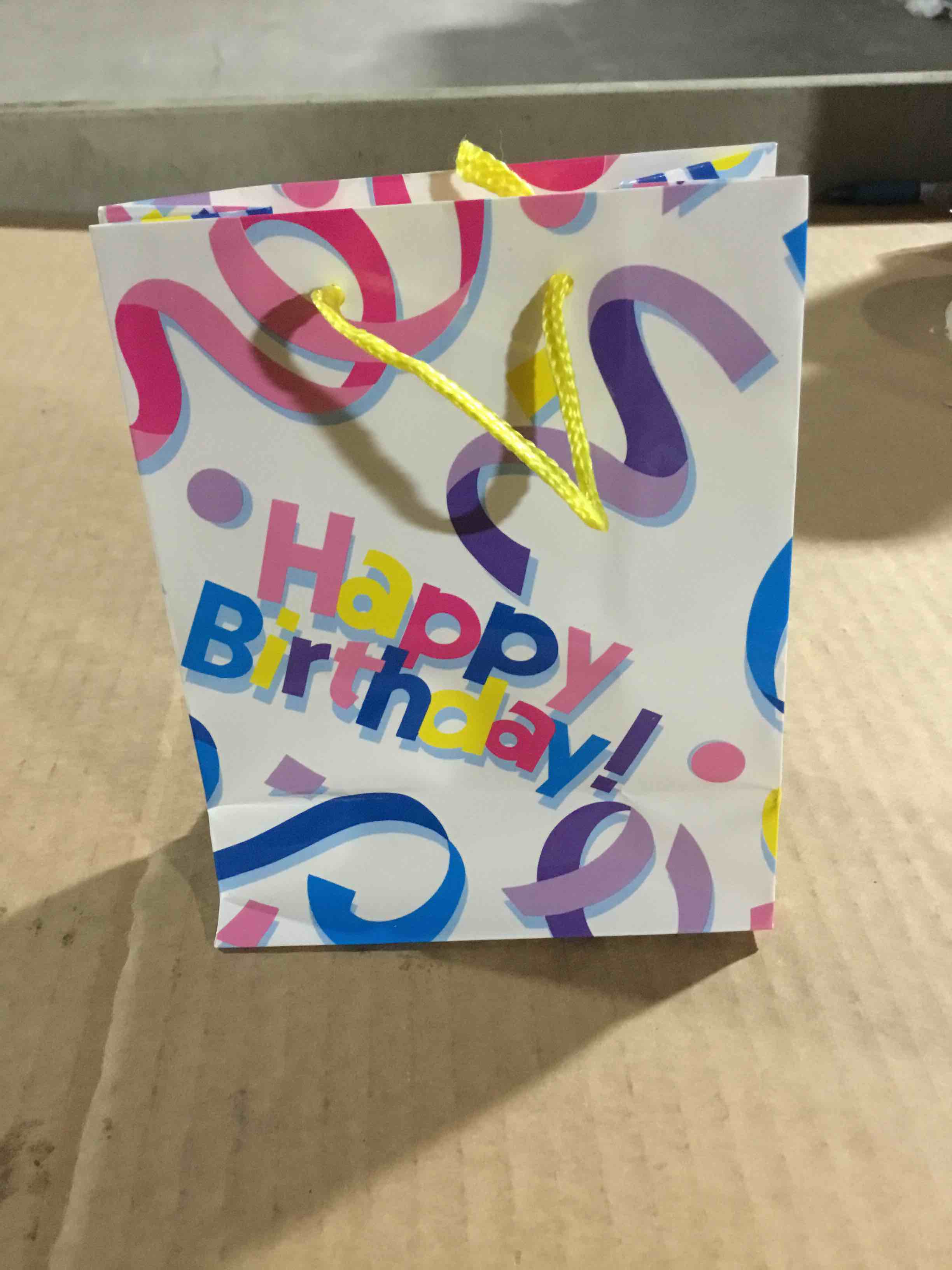 Box of 300 Small Happy Birthday Gift Bags