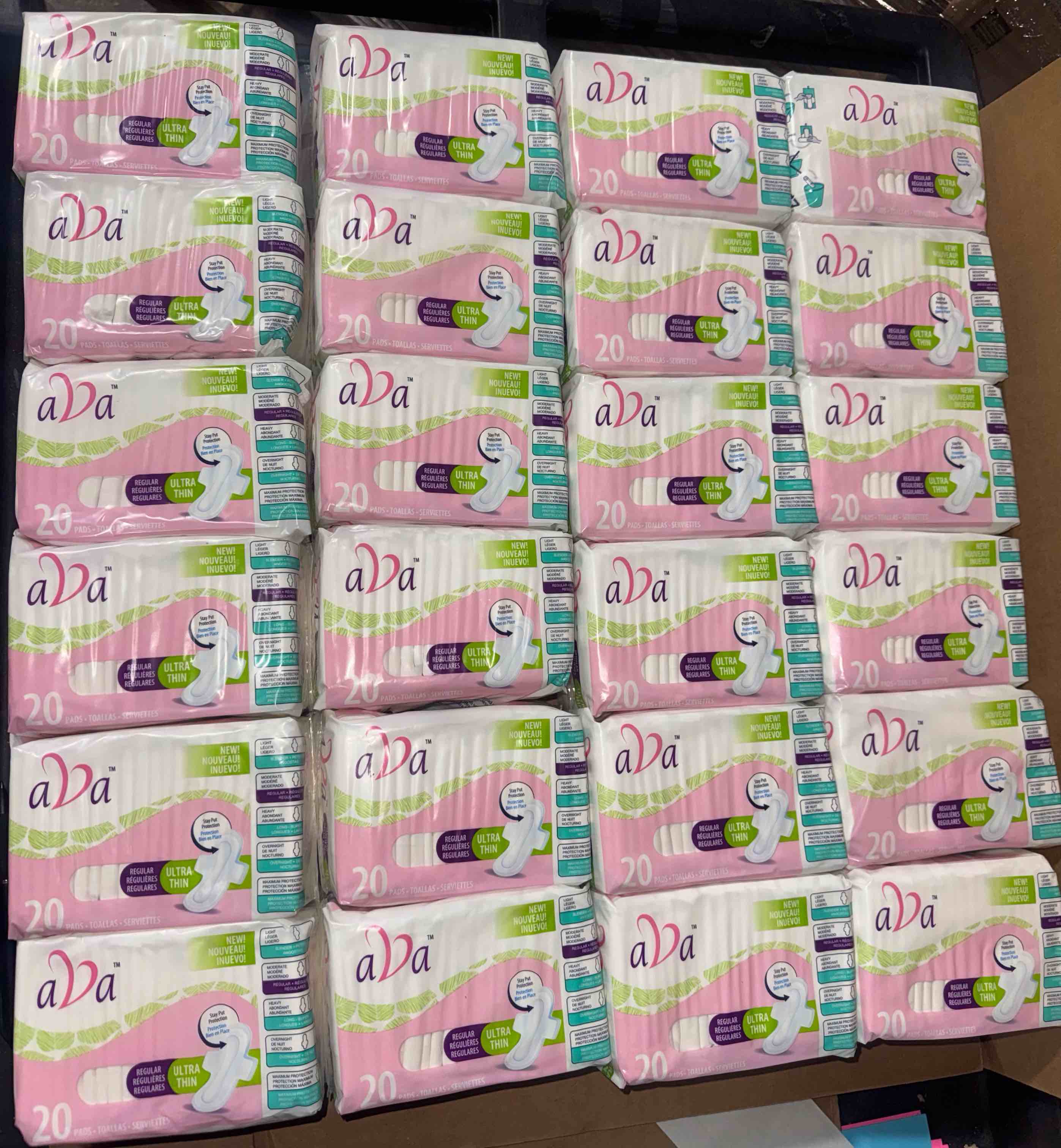 Box of 480 pc aVa Sanitary Napkin 