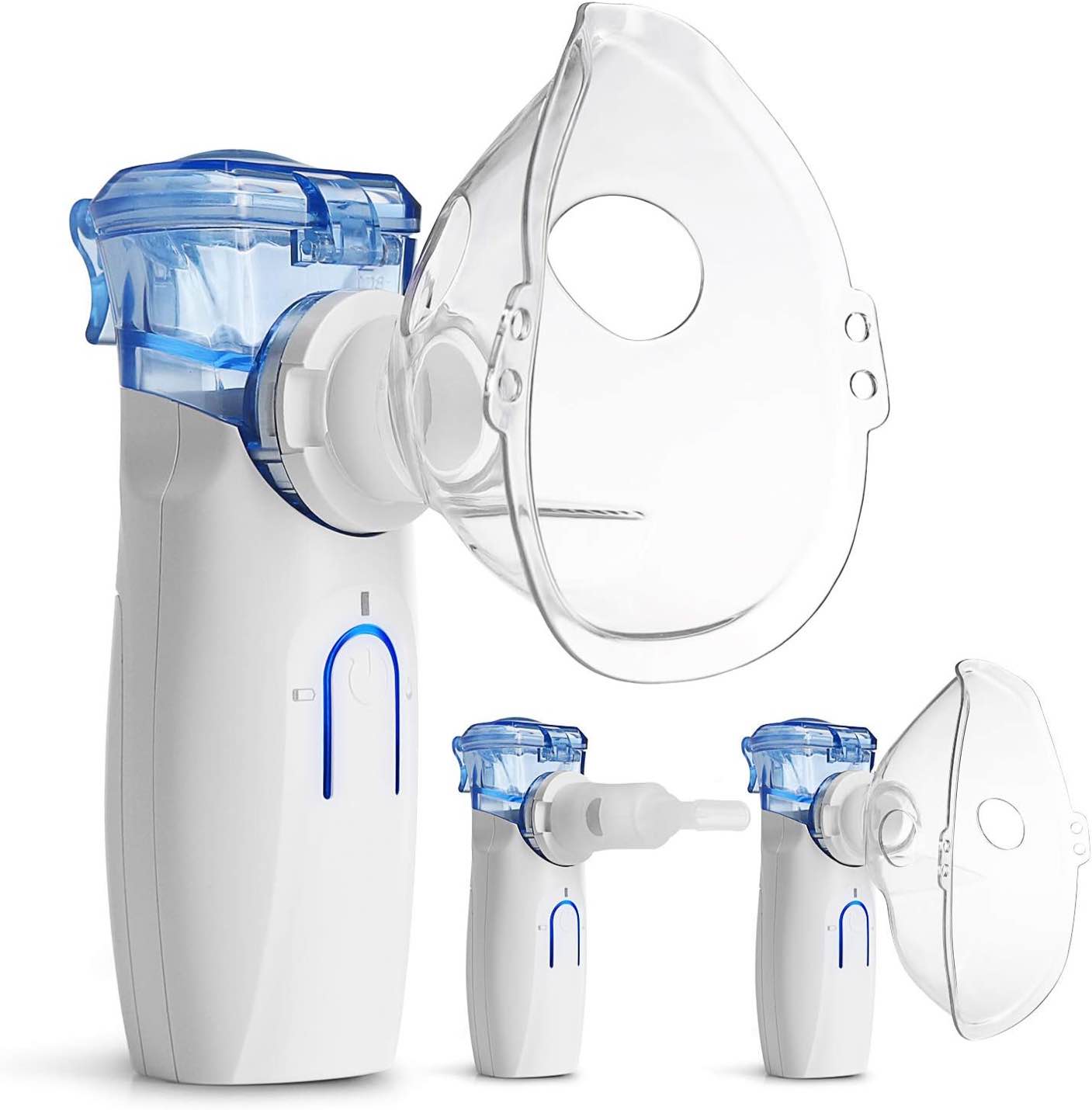 Medup Portable Nebulizer Machine for Adults and Kids - Handheld Mesh Nebulizer Machine of Cool Mist, with Mouthpiece for Adults and Kids, Great for Travel or Home