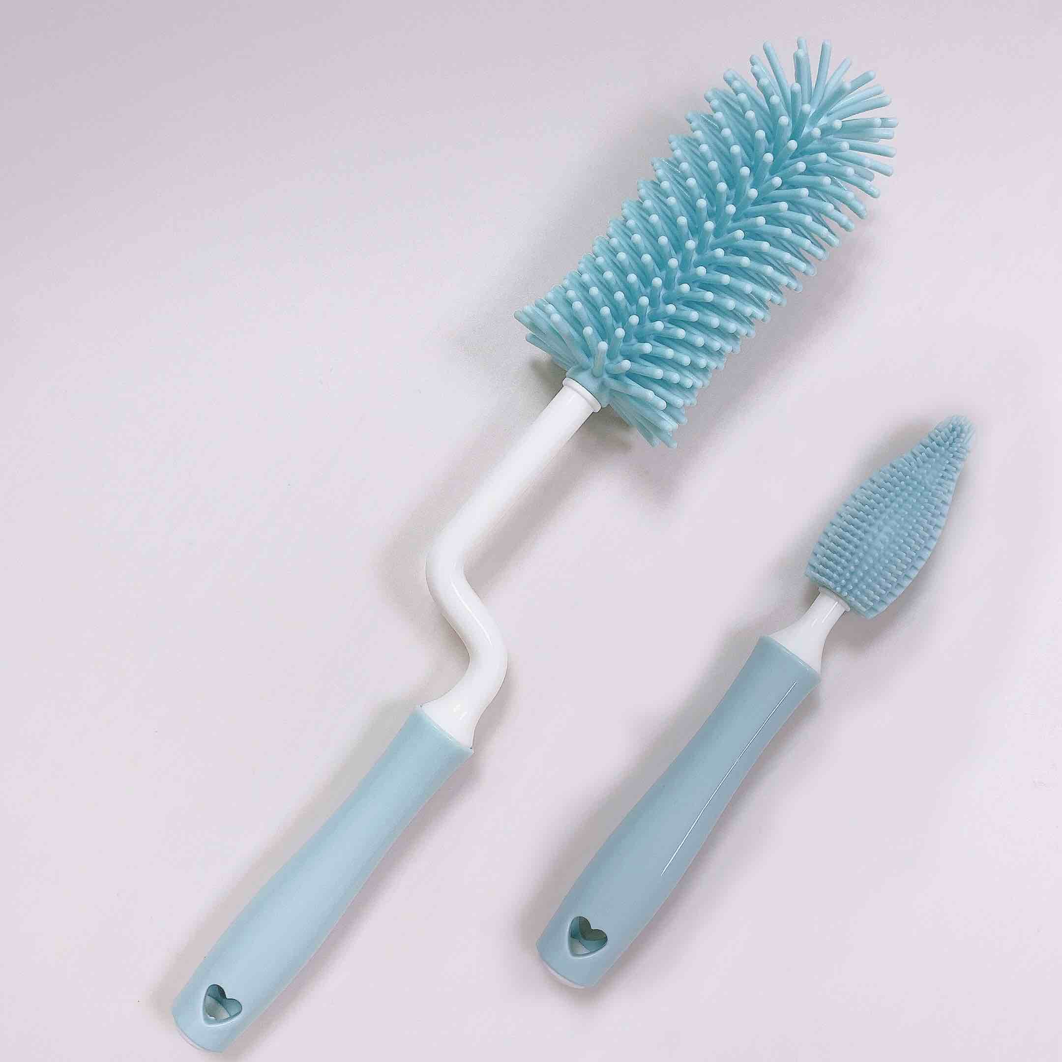 Baby Bottle and Nipple Cleaning Brush 2/Pc Set Blue