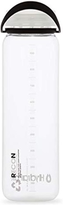 Hydrapak Recon - 50% Recycled Plastic Water Bottle, Eco Friendly & BPA Free, Smooth Flow Twist Cap, Easy Carry, White/Black