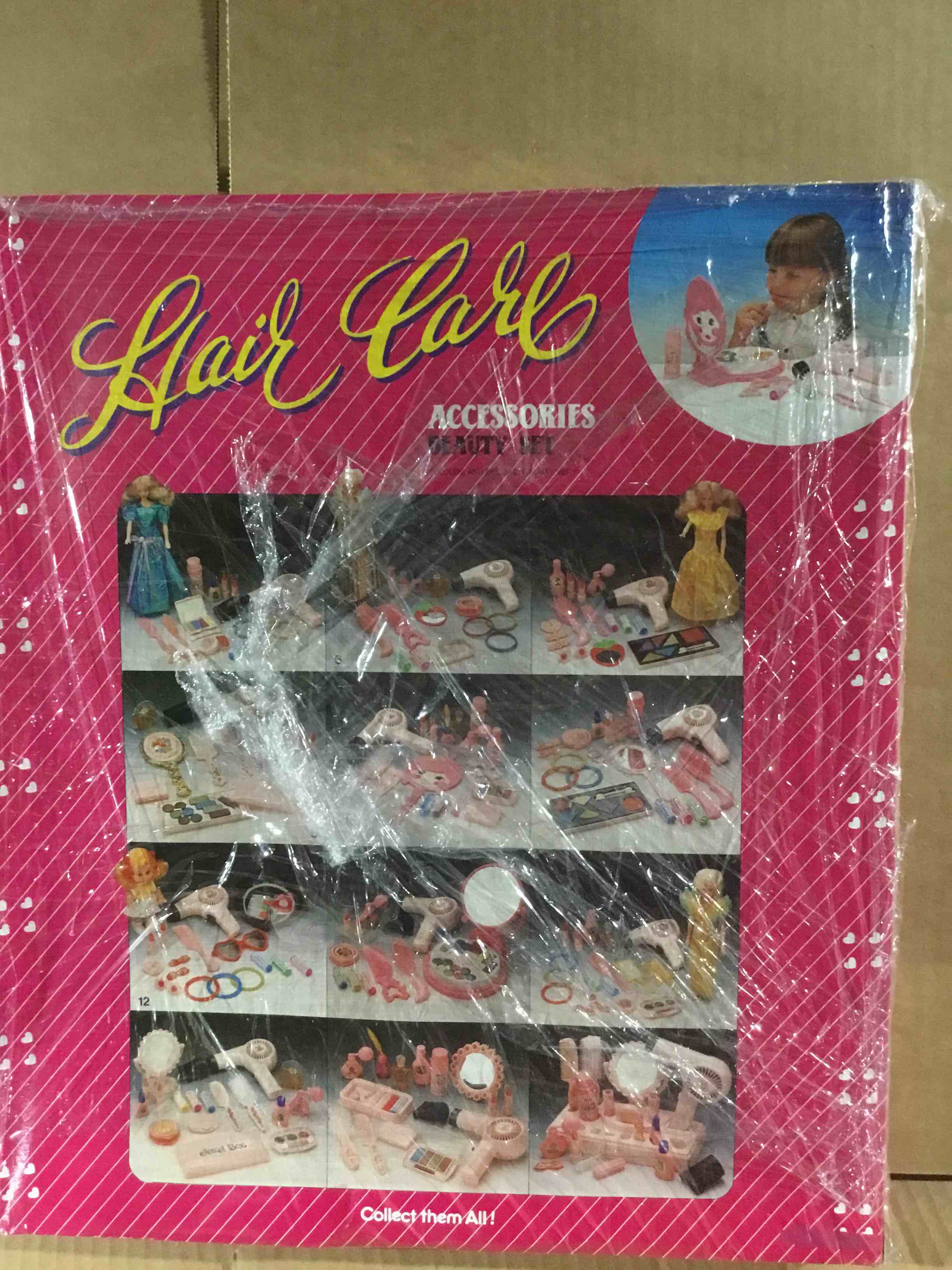 Condition photo showing New/Like New for Barbie Hair Carl Pink Color , Accesories Beauty Set