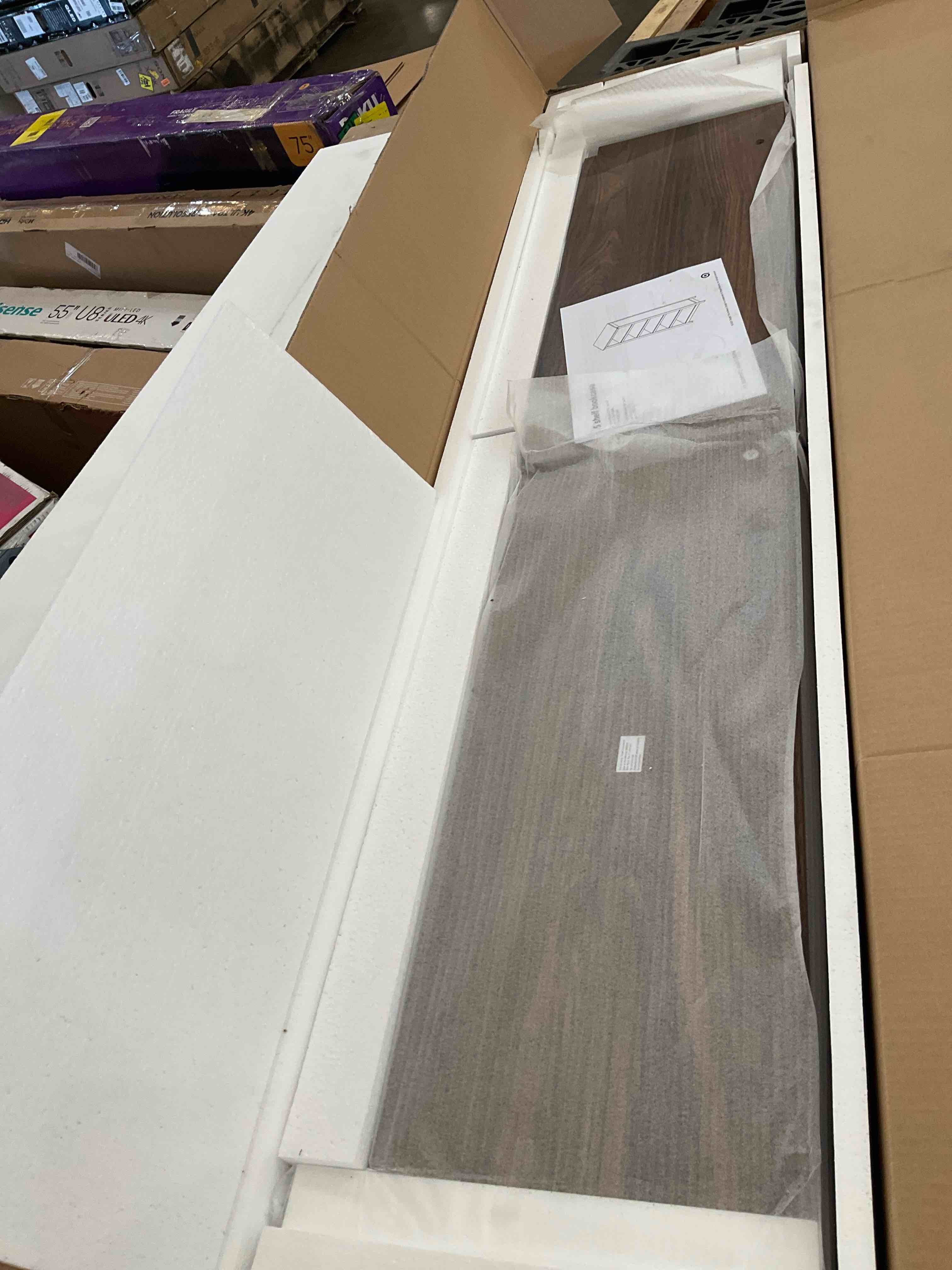 72” Carson 5 shelf bookcase - threshold