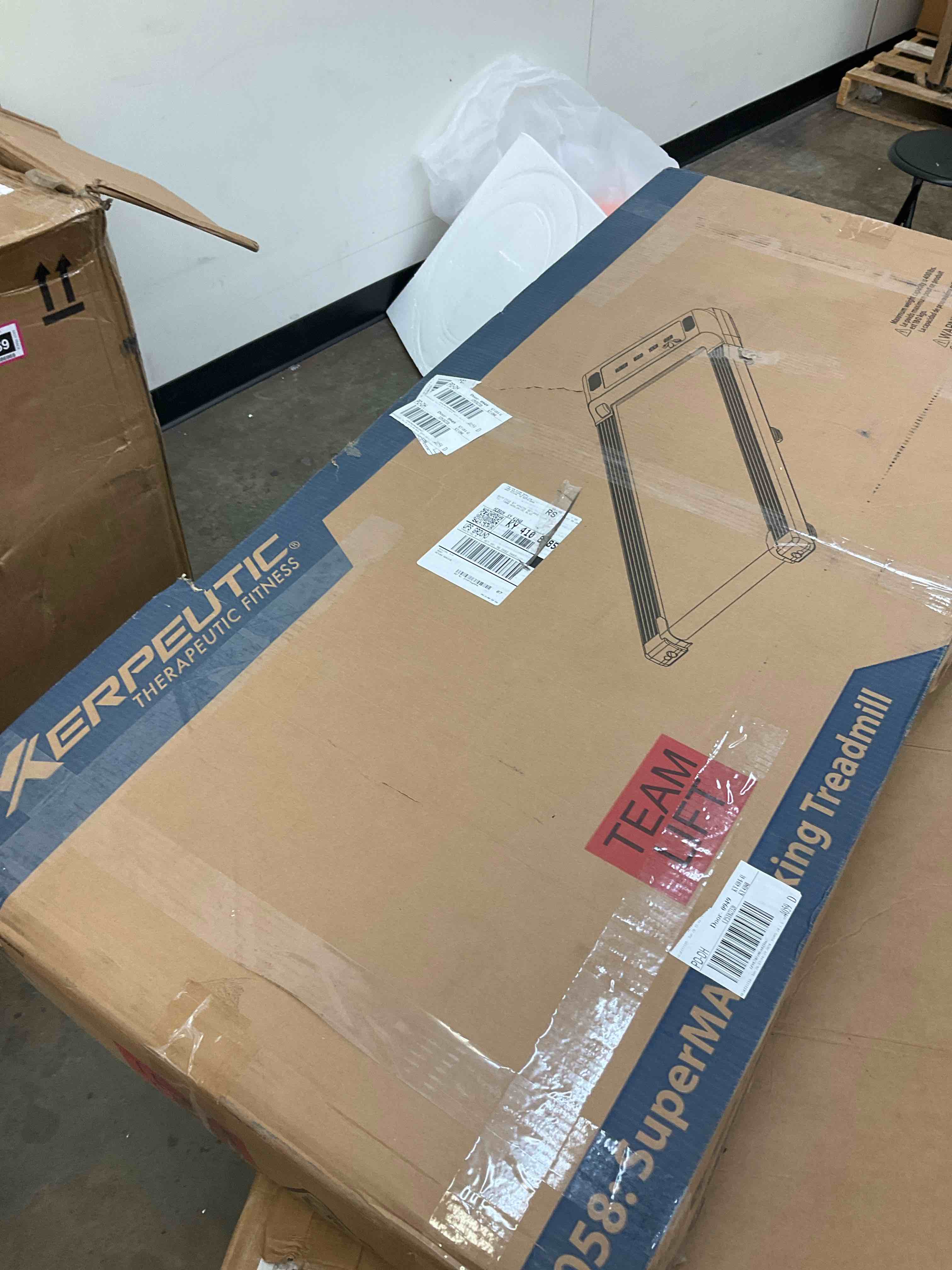 Exerpeutic Walking Pad Treadmill 400 lb Capacity, 2-in-1 Under Desk Treadmills for Home Office, Fold Flat Treadmill