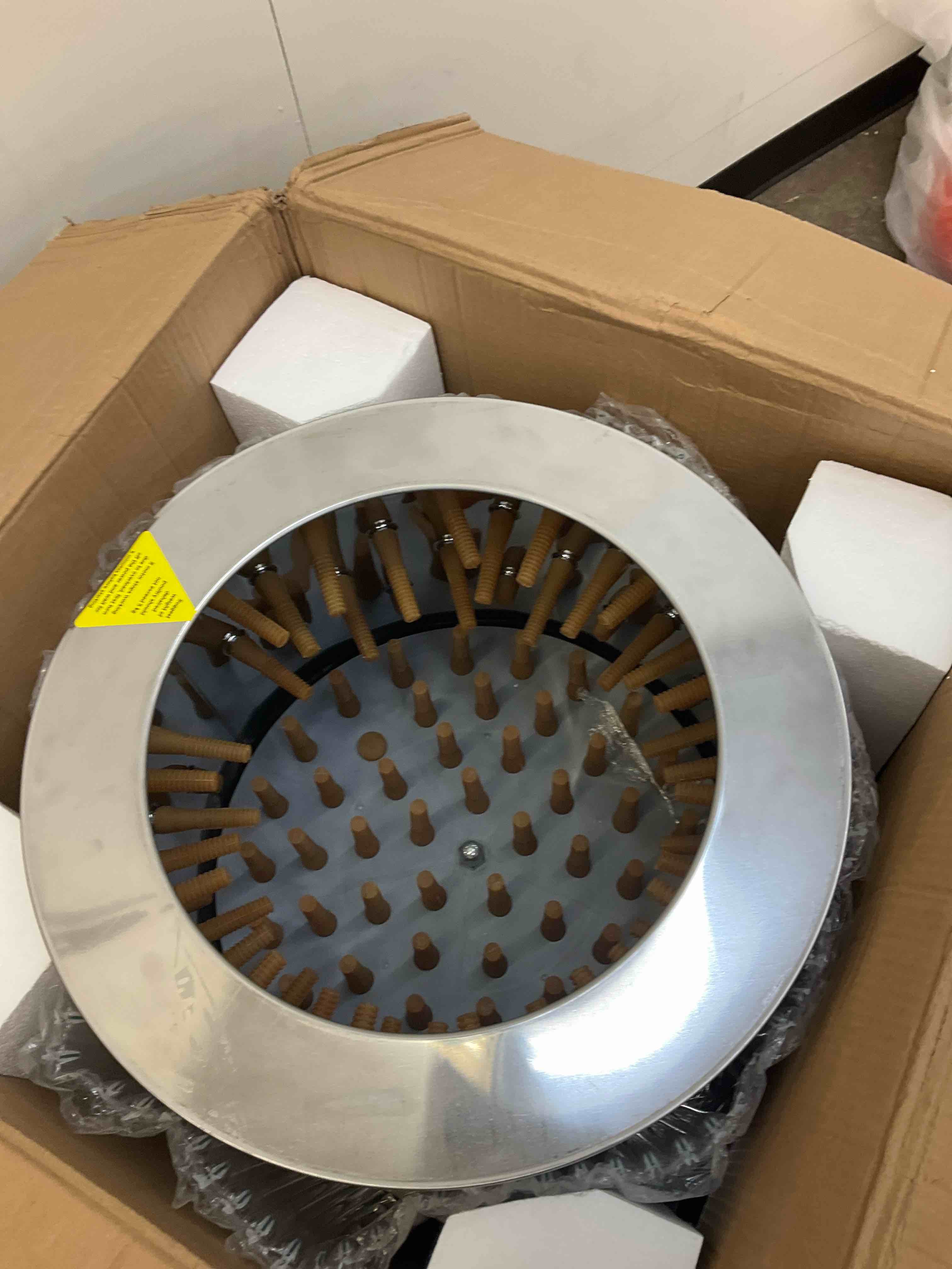 Electric Chicken Plucker Machine 1HP 120VAC - Stainless Steel Poultry Processor 92 Soft Fingers, 20" Drum, GFCI Safety, Efficient & Durable for Farm and Food Processing