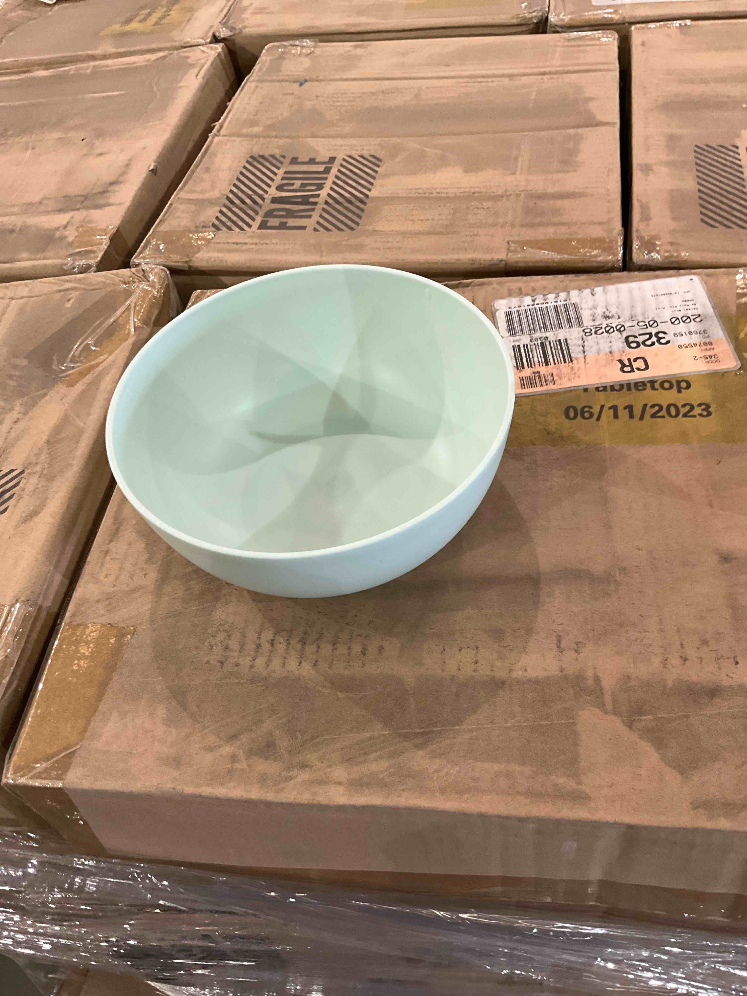 Mint green bowl