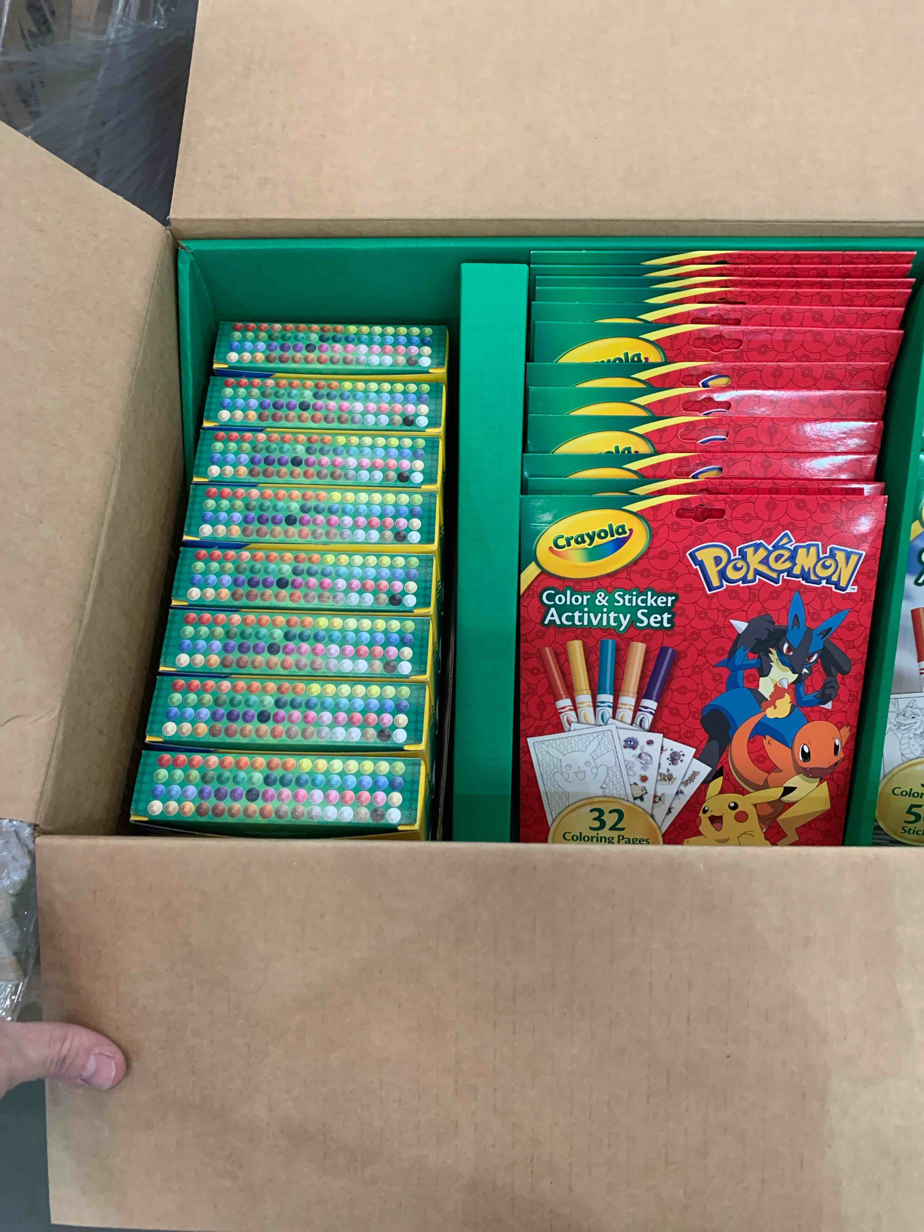 crayola coloring endcap display set