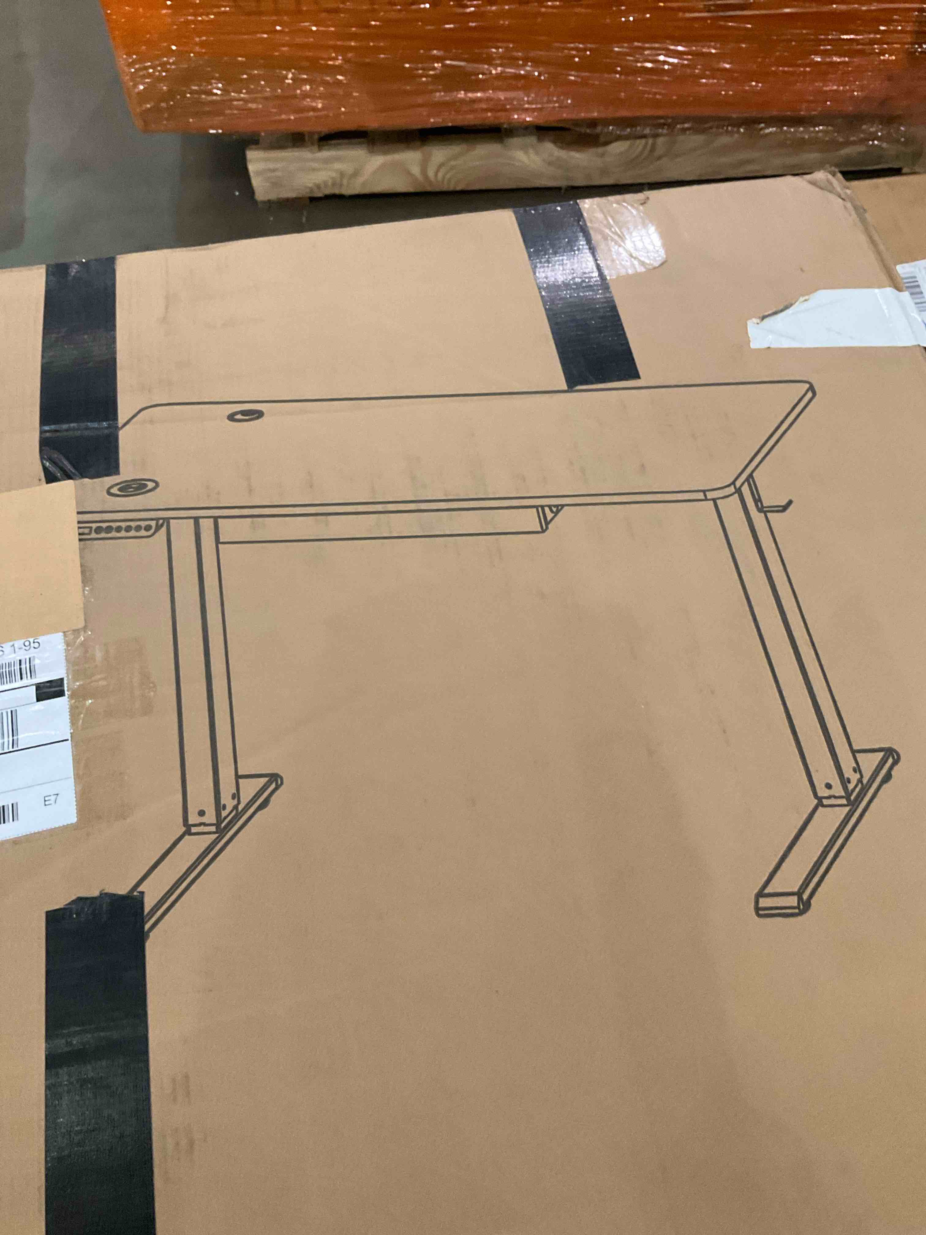 single motor electric standing desk with drawer