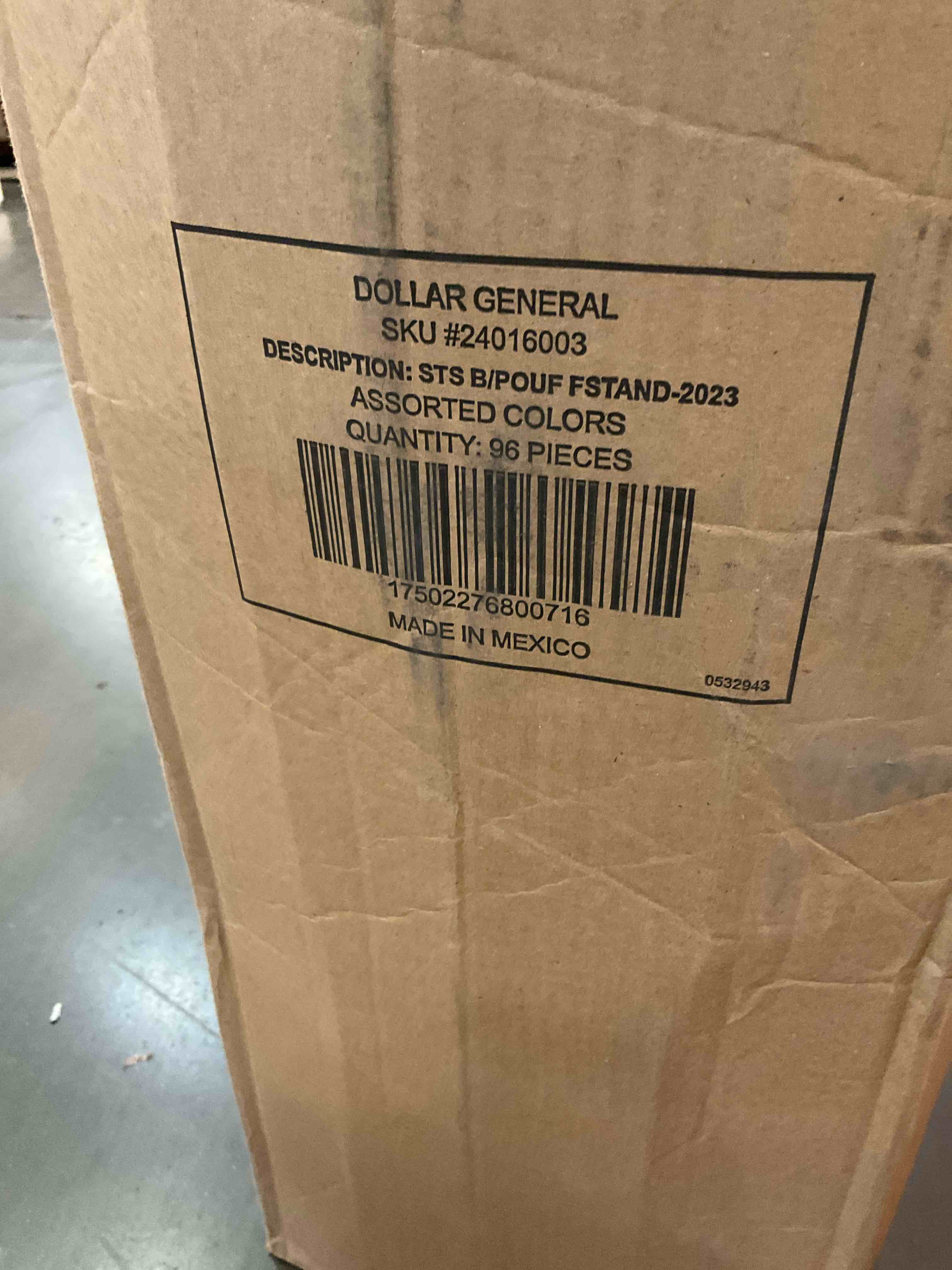 Body Pouf Giant Tube 96 pcs