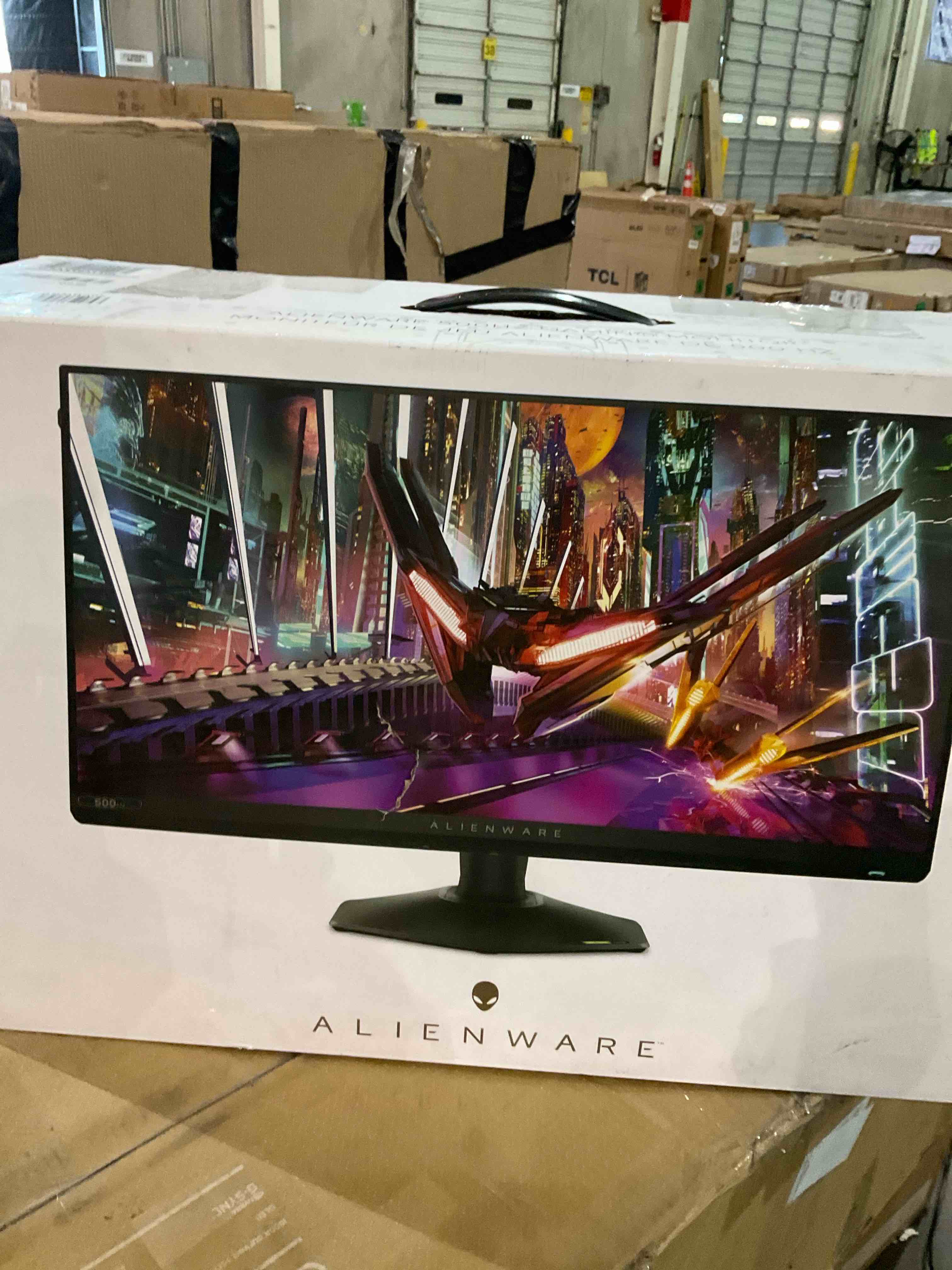 Alienware AW2524H Gaming Monitor - 24.5-inch 500Hz 1ms IPS Anti-Glare Display, HDMI/DP/USB, Height/Tilt/Swivel/Pivot Adjustable, Dell Services - Dark Side of The Moon, Black