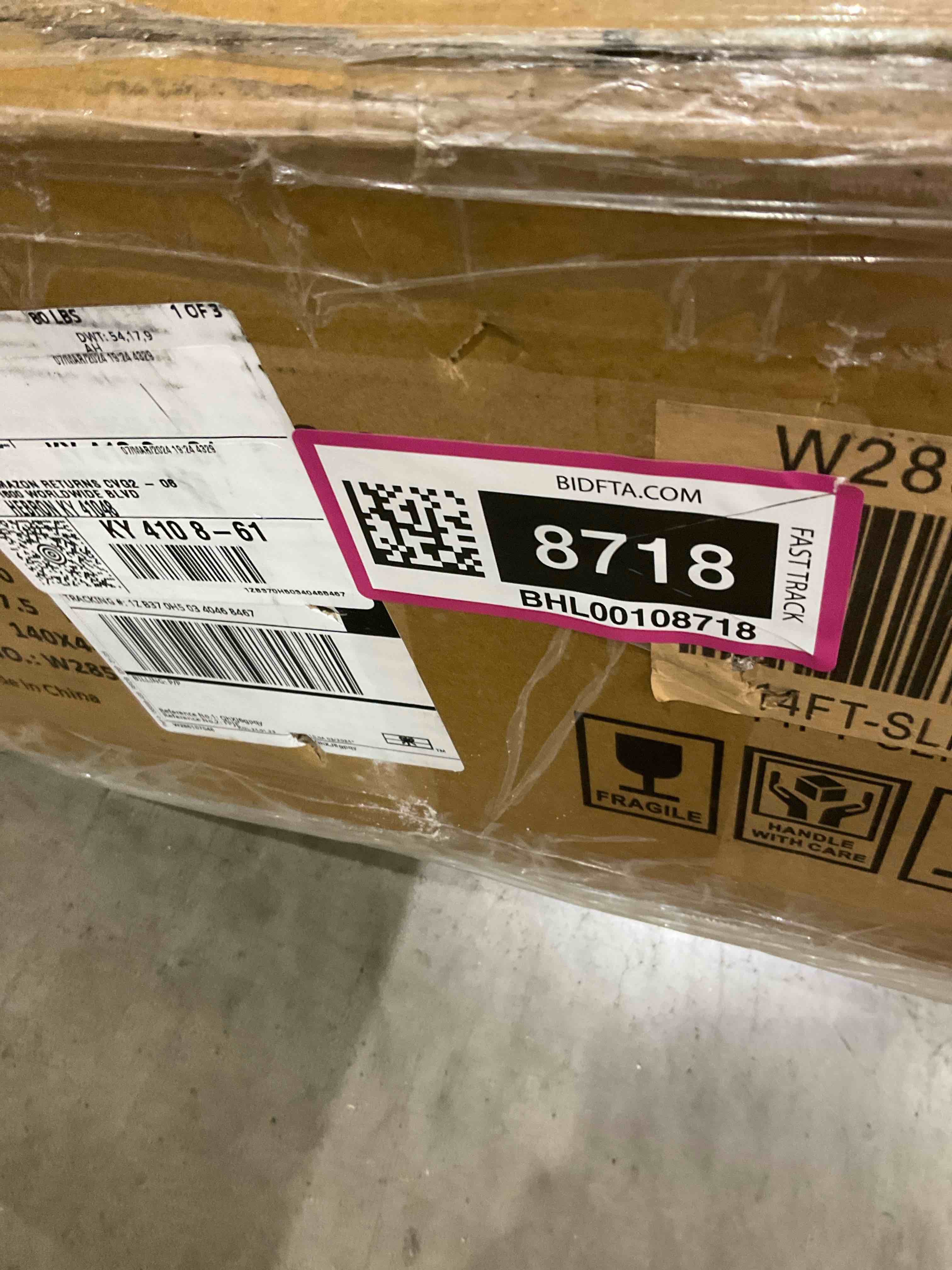 Item: 14FT TRAMPOLINE WITH SLIDE AND FOOTBALL GOAL