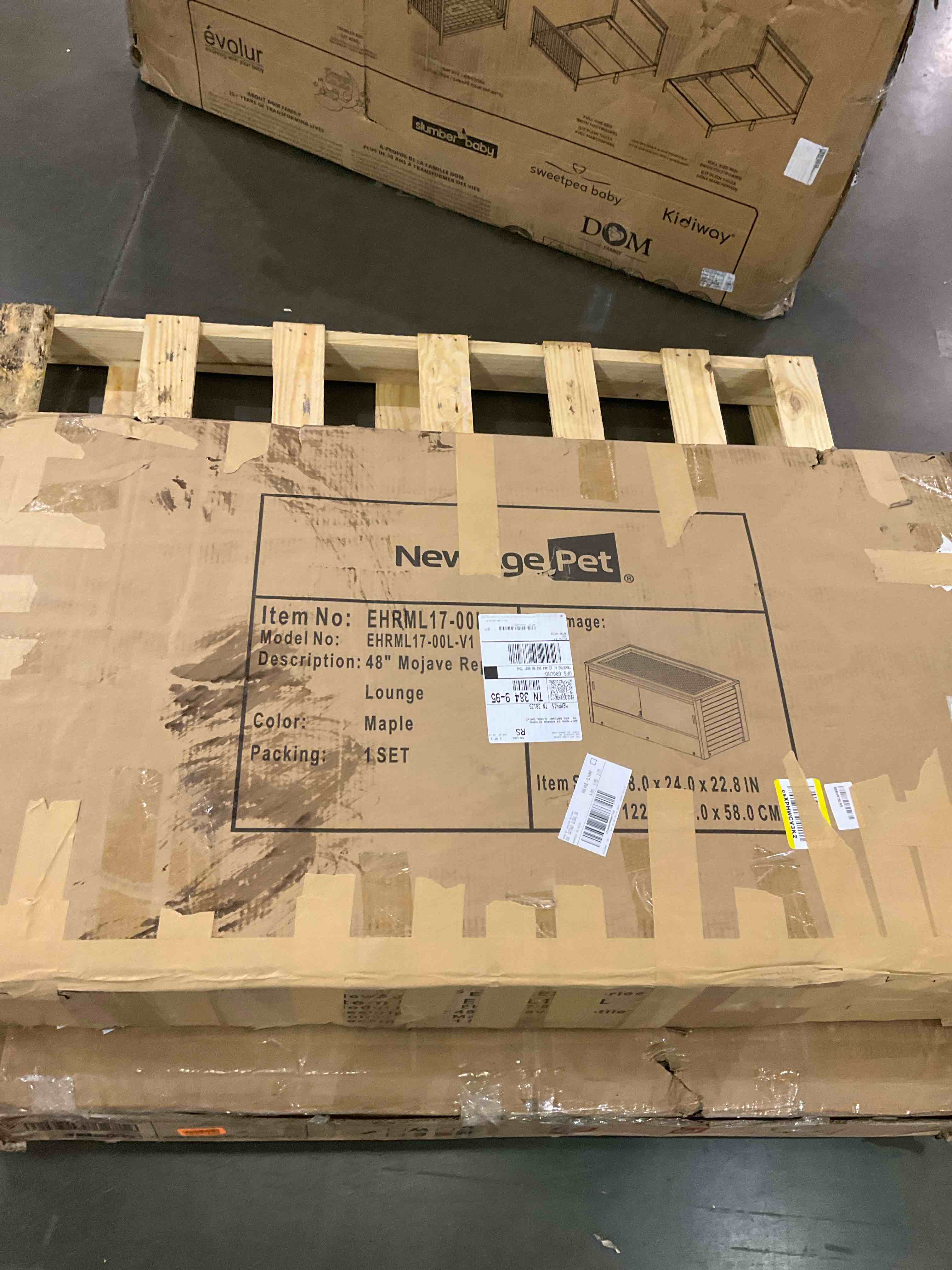 New Age Pet ECOFLEX 48"" Mojave Reptile Habitat Lounge, Maple, Large (EHRML17-00L)