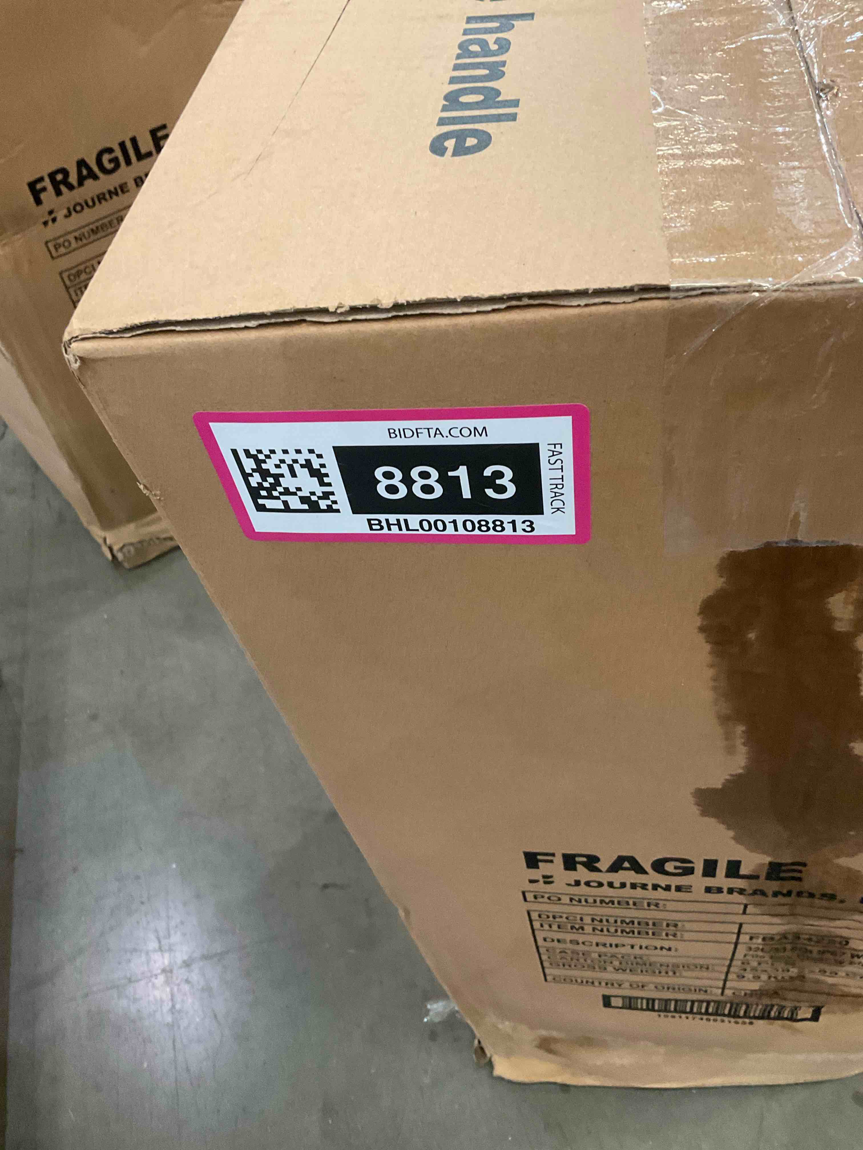 32L/33.8Qt IP67 Waterproof File box Clear w blue handle