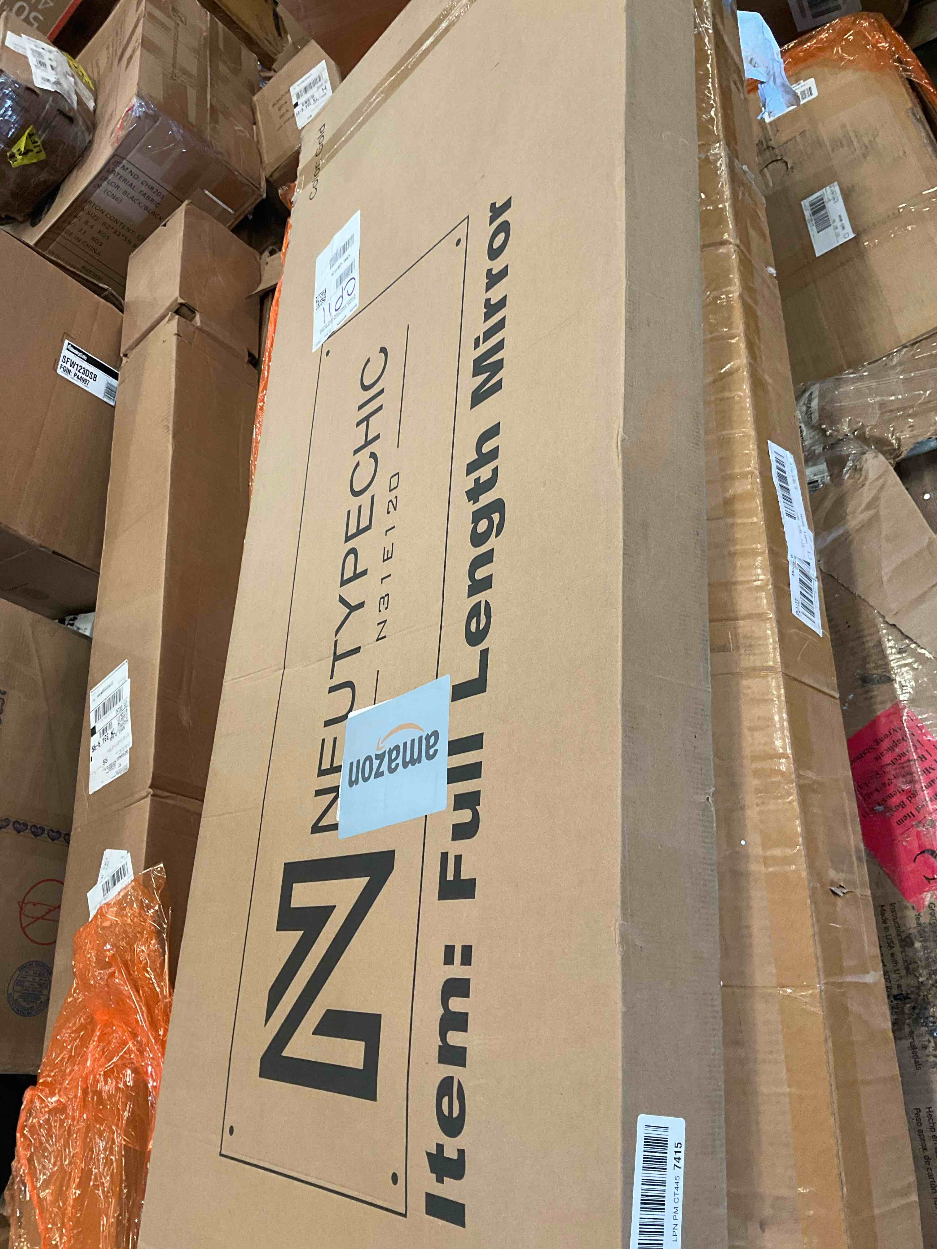 NeuType Full Length Mirror, Aluminum Alloy Thin Frame, 64"x21" Gold, Wall Mirror Dressing Mirror, Hanging or Leaning Against Wall, Bedroom Mirror, Floor Mirror, Full Body Mirror, with Stand