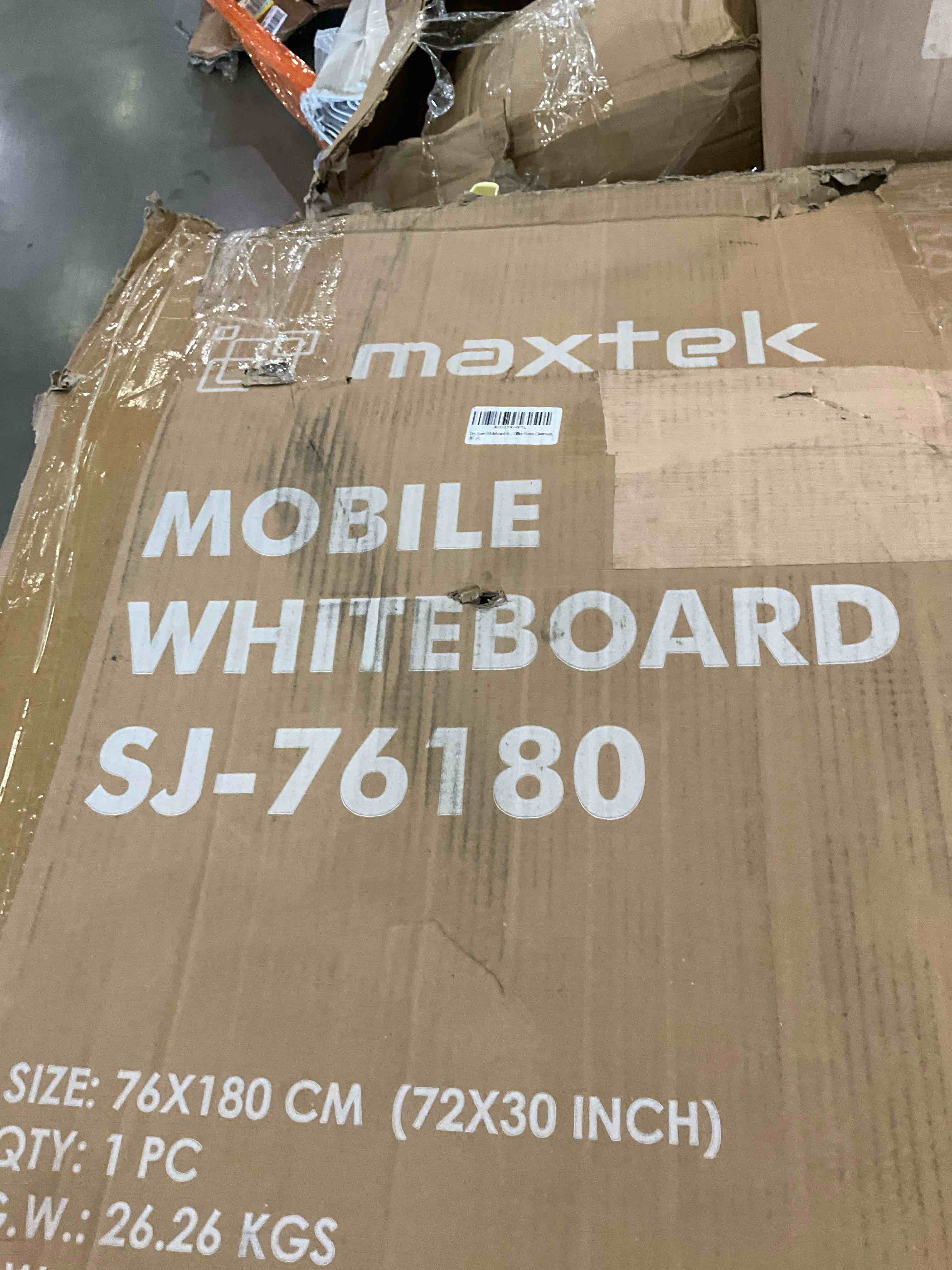 Mobile Magnet Large Whiteboard with Stand 72x40 Double-Sided Dry Erase Board with Stand - Magnetic Portable Standing Whiteboard - Rolling White Boards with Easy Flip Feature