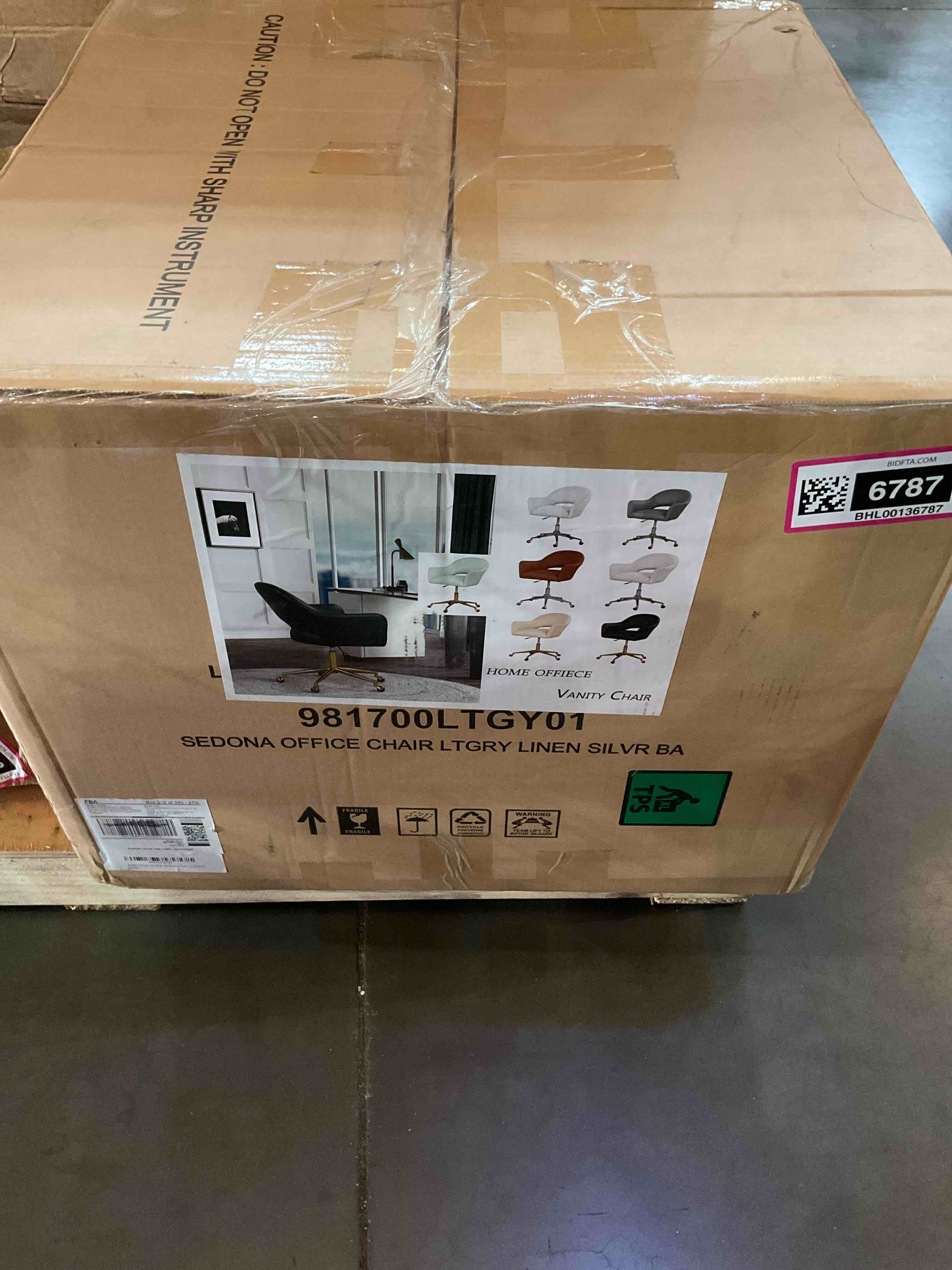 Home Office Chair, Vanity Chair with Back and PU Leather Upholstered, Swivel Comfy Desk Chair with Rolling Wheels for Office,Study, Vanity, Bedroom, light gray