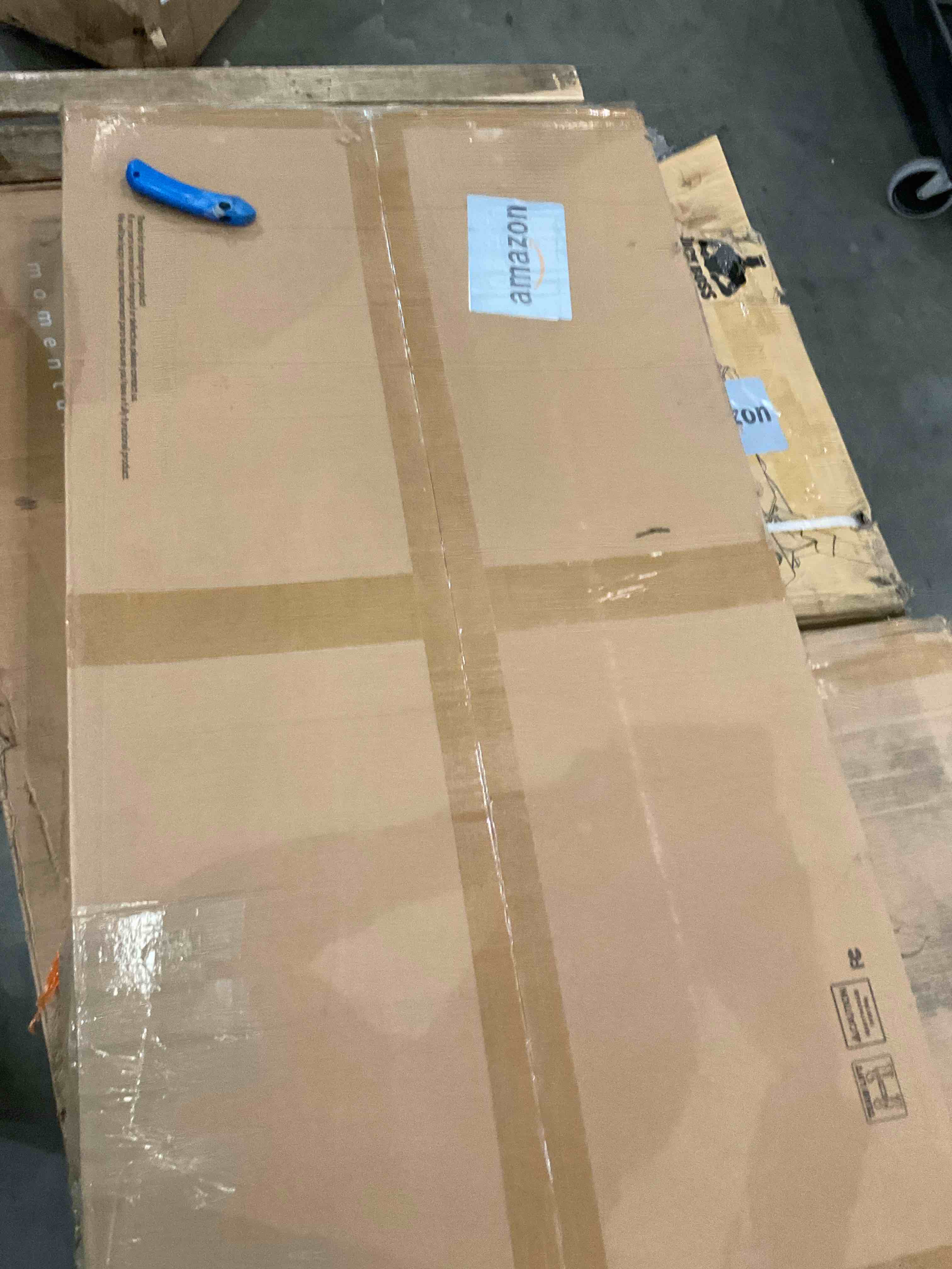 SHW 48-Inch Electric Height Adjustable Desk with Keyboard Tray and Two Drawers