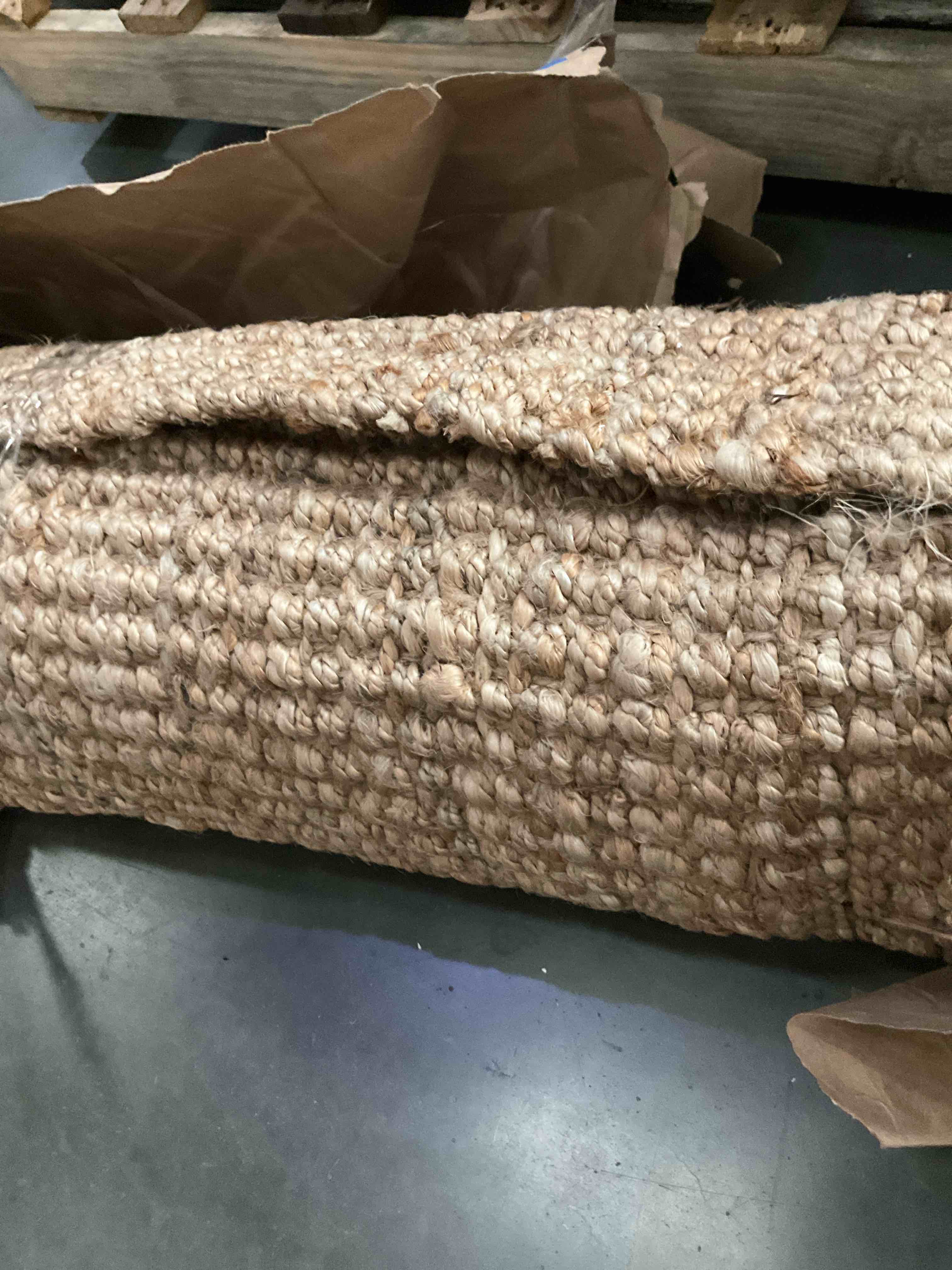 8x10 woven area rug. natural color