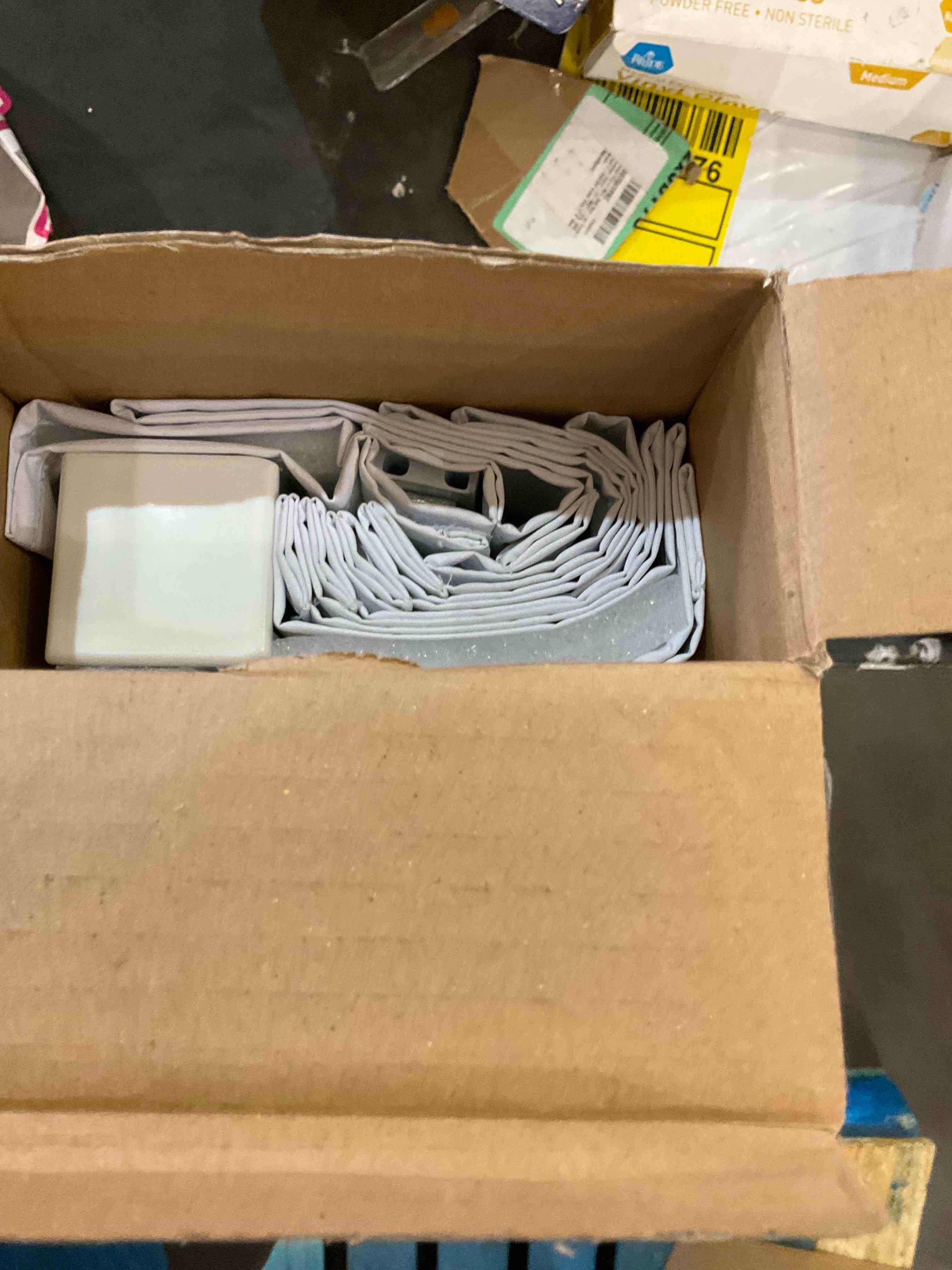 1pc Blackout Cordless Roman Window Shade Gray - Lumi Home Furnishings