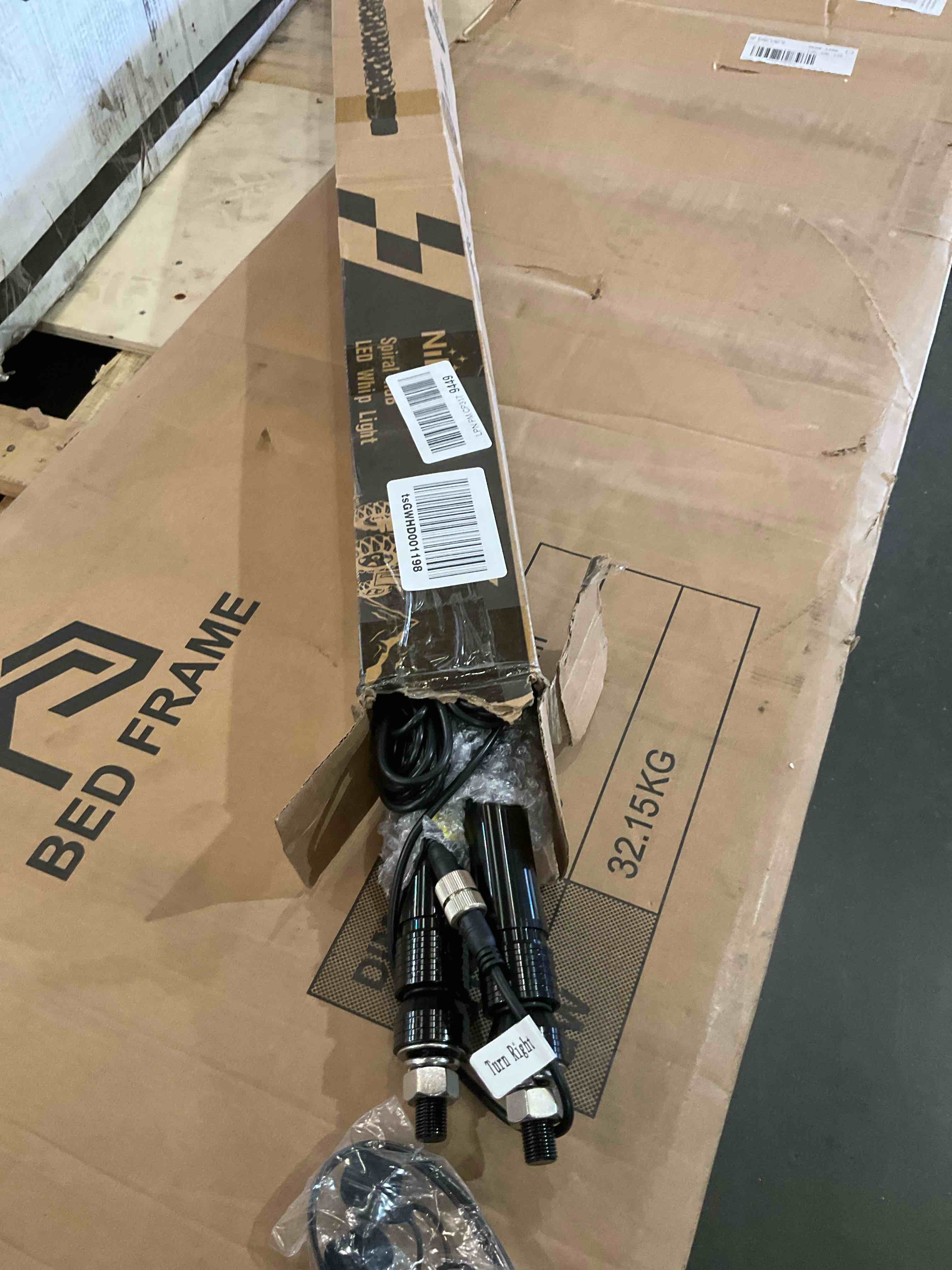 Nilight 2PCS 6FT RGB LED Whip Light, Remote & App Control w/ DIY Chasing Patterns Stop Turn Reverse Light Safety Antenna Lighted Whips for ATV UTV Polaris RZR Can-am Dune Buggy Jeep, 2 Year Warranty