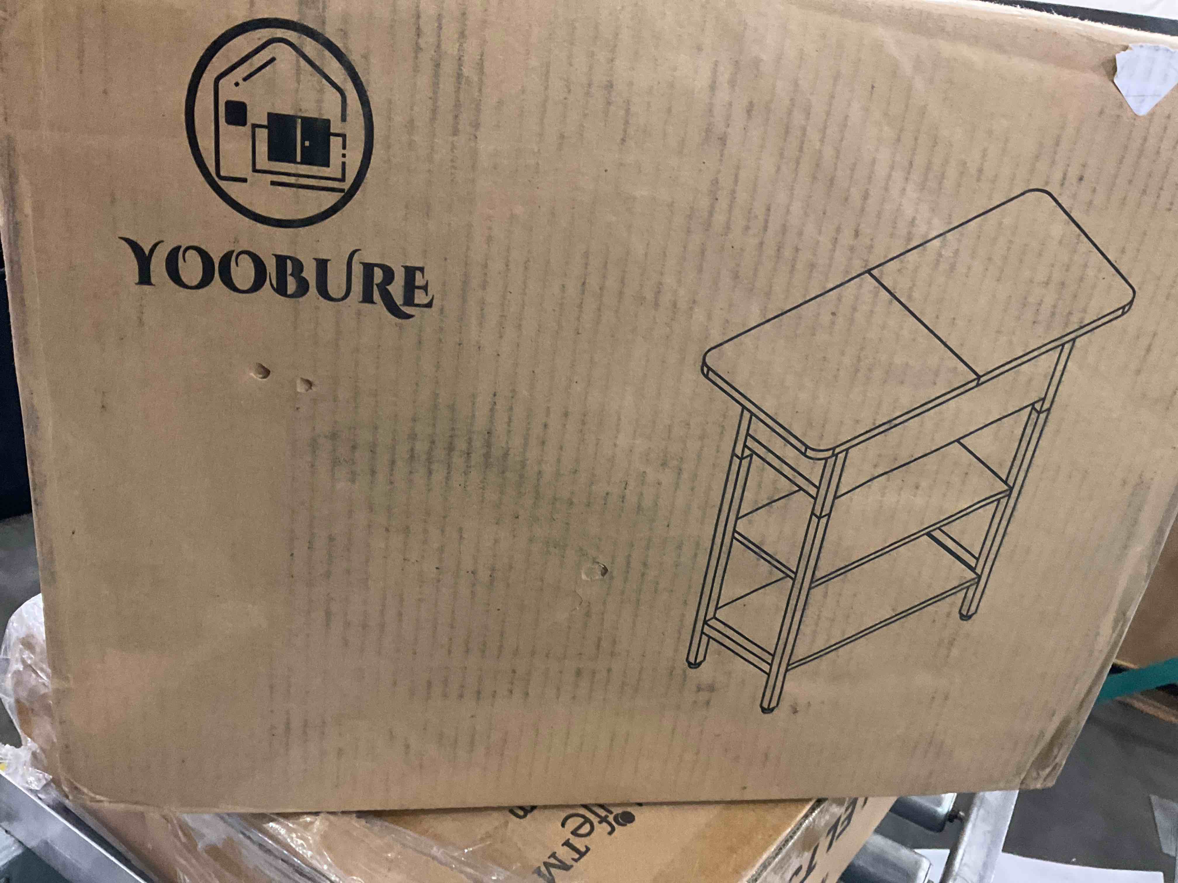 Yoobure End Table with Charging Station, Flip Top Side Table with USB Ports and Outlets, Sofa Couch Table Bedside Table for Living Room Bedroom, Narrow Nightstand with Storage Shelves for Small Space