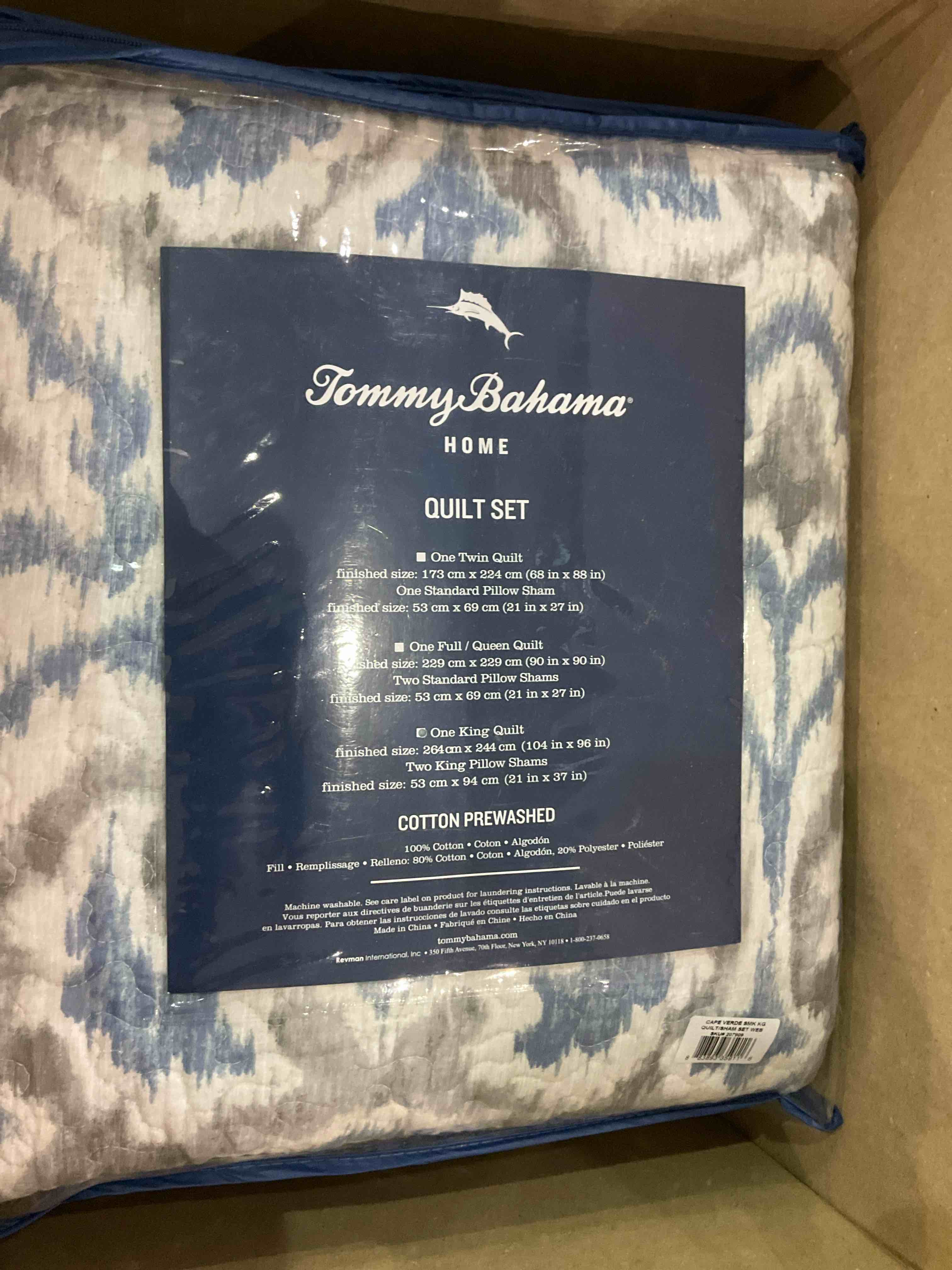Tommy Bahama® king size quilt