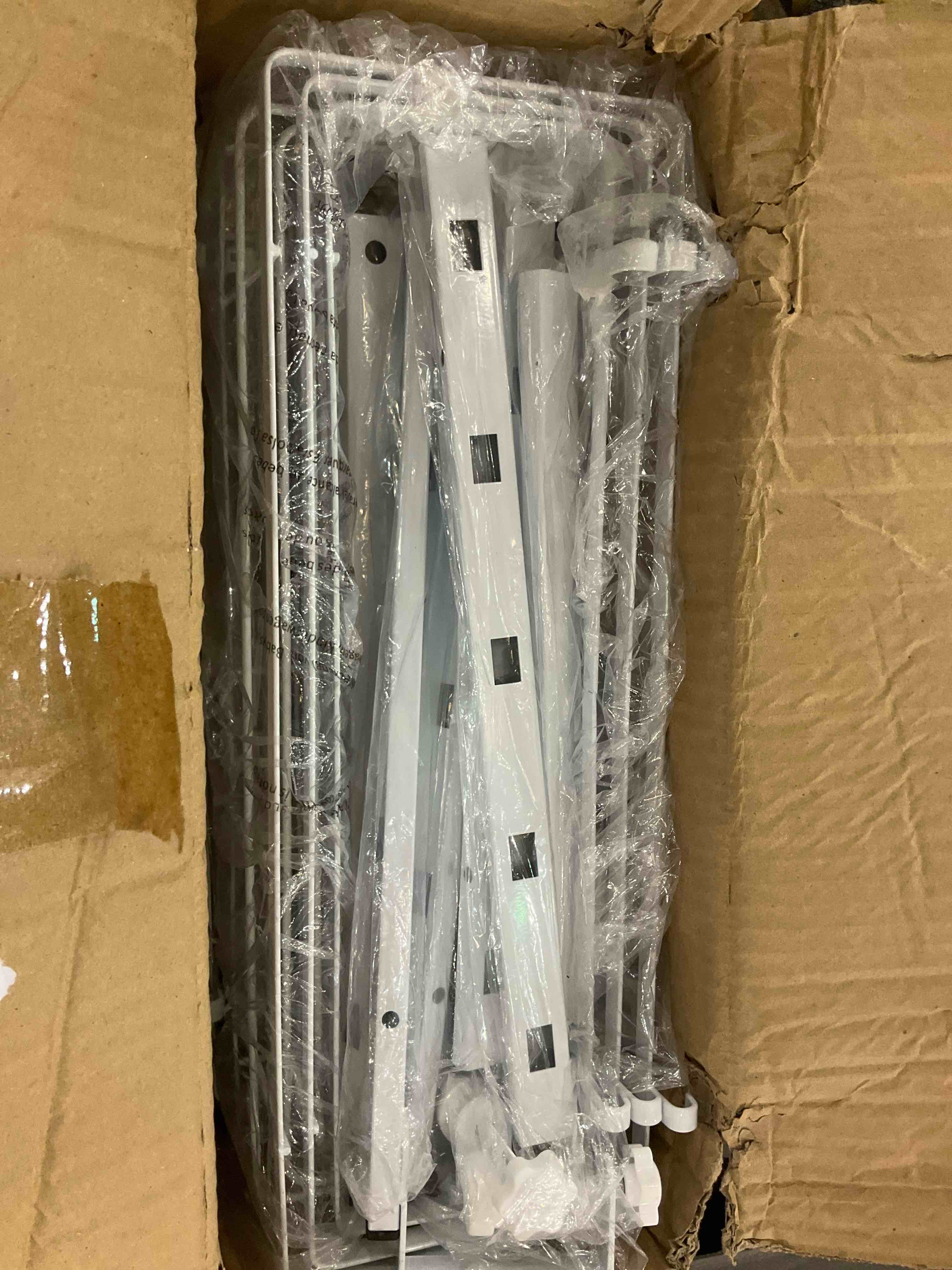 jinligogo Over the Door Pantry Organizer 9-Tier Adjustable Basket, Hanging Narrow Spice Rack, Behind the Closet Door Storage Heavy Duty for Kitchen, Laundry Organization (White)