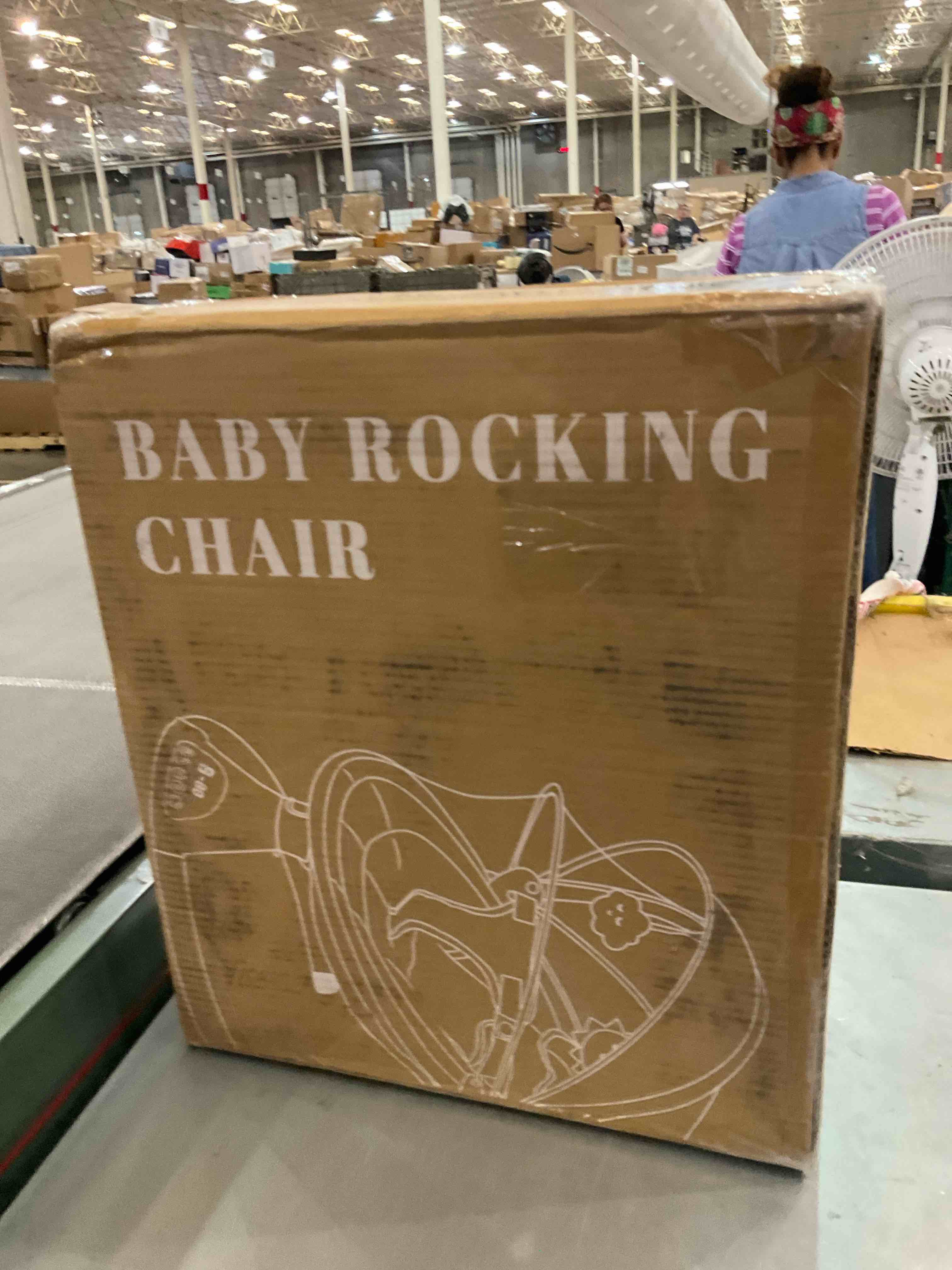 Jaoul Electric Portable Baby Swing for Infants, Newborn, Bluetooth Touch Screen/Remote Control Timing Function 5 Swing Speeds Aluminum Baby Rocker Chair with Music Speaker 5 Point Harness Gray