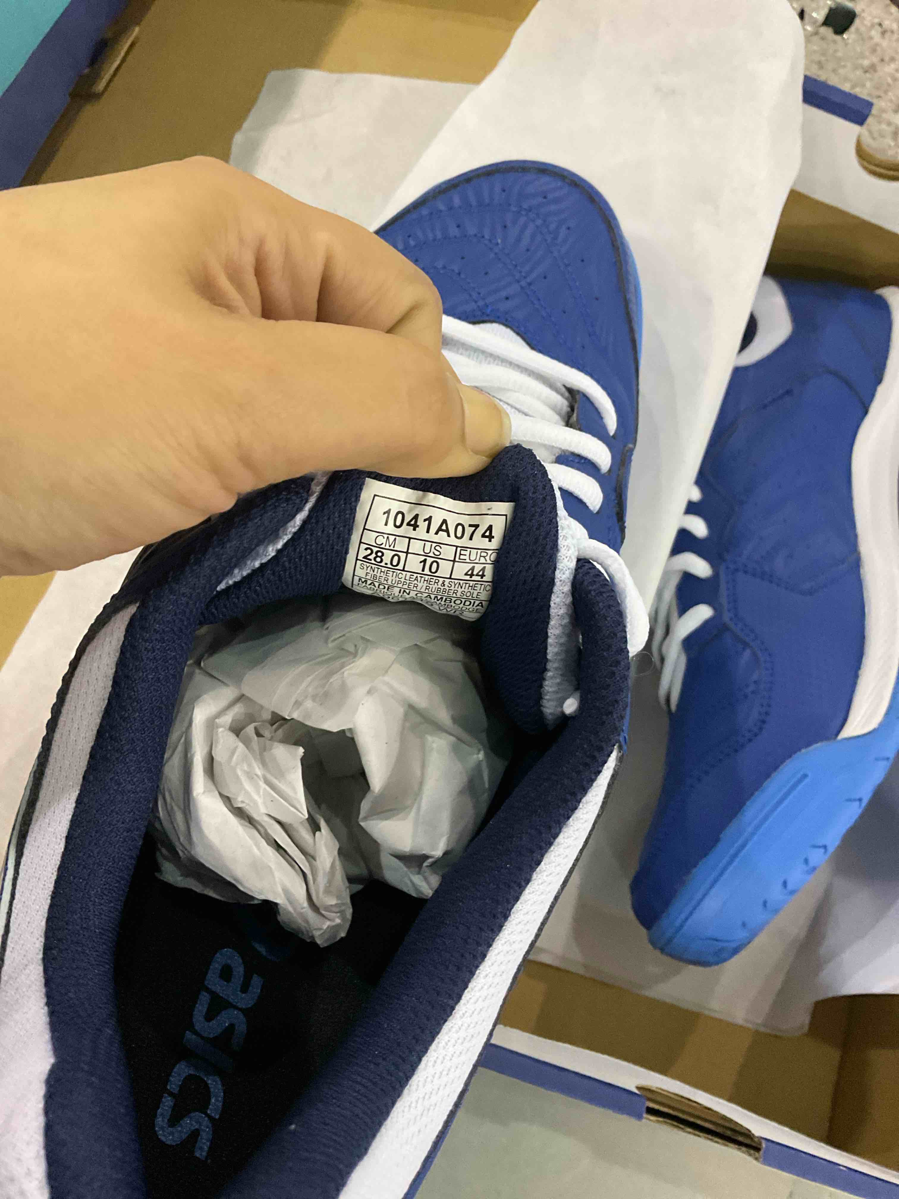 ASICS Men's Gel-Dedicate 6 (Size 10 Blue/White)