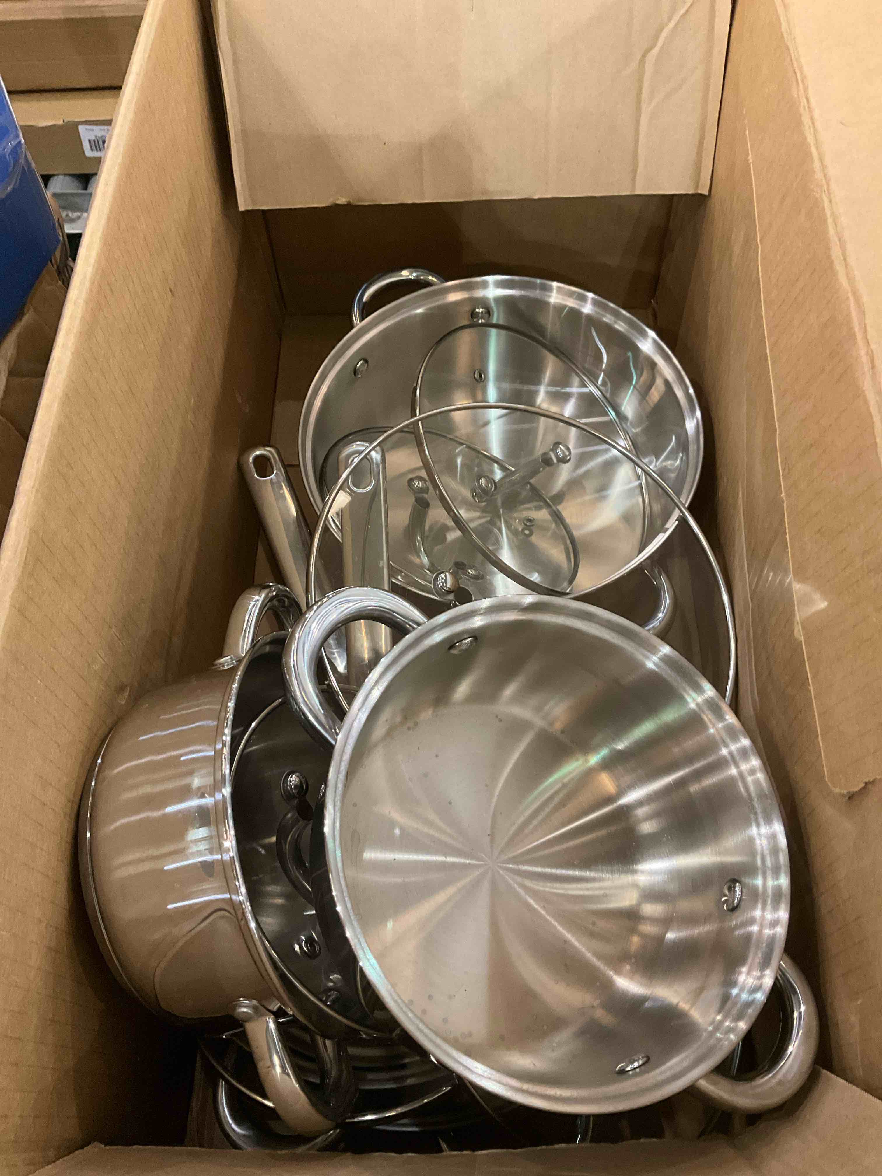 Cook N Home 12-Piece Stainless Steel Cookware Set, Silver