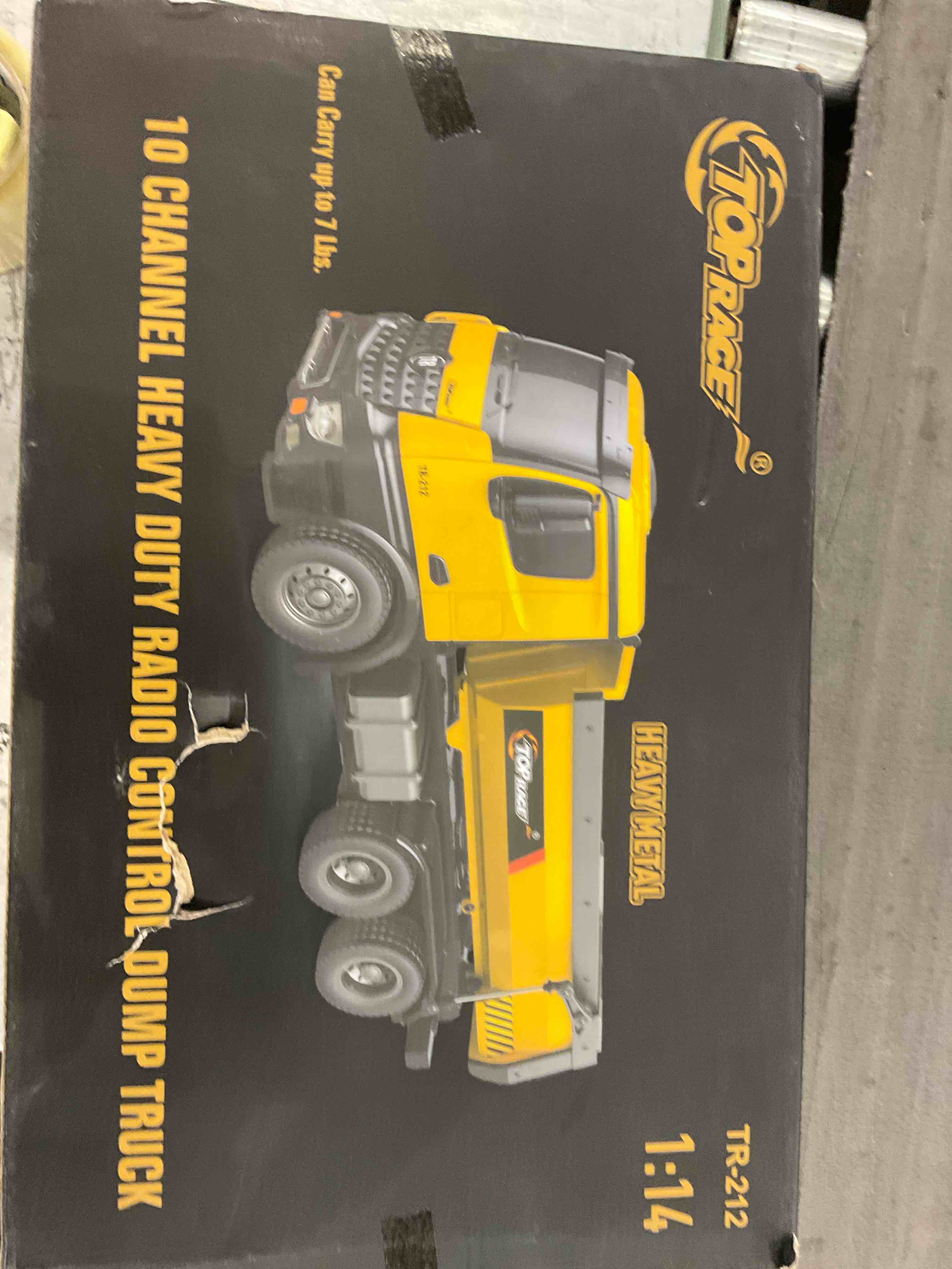 top race 10 channel heavy duty radio control dump truck