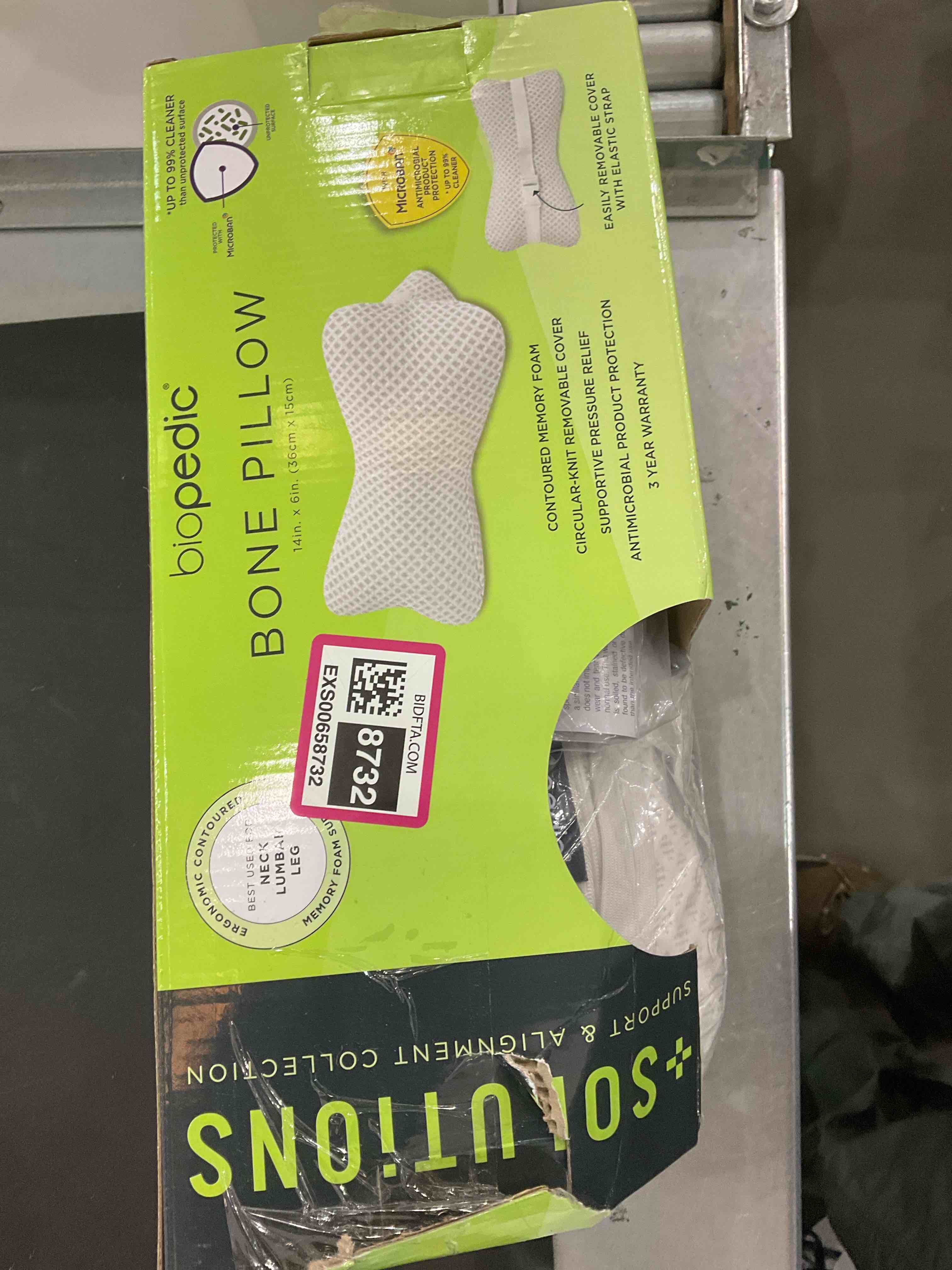 Soft-Tex - 21005 Conforming Memory Foam Bone Pillow, One Size, White