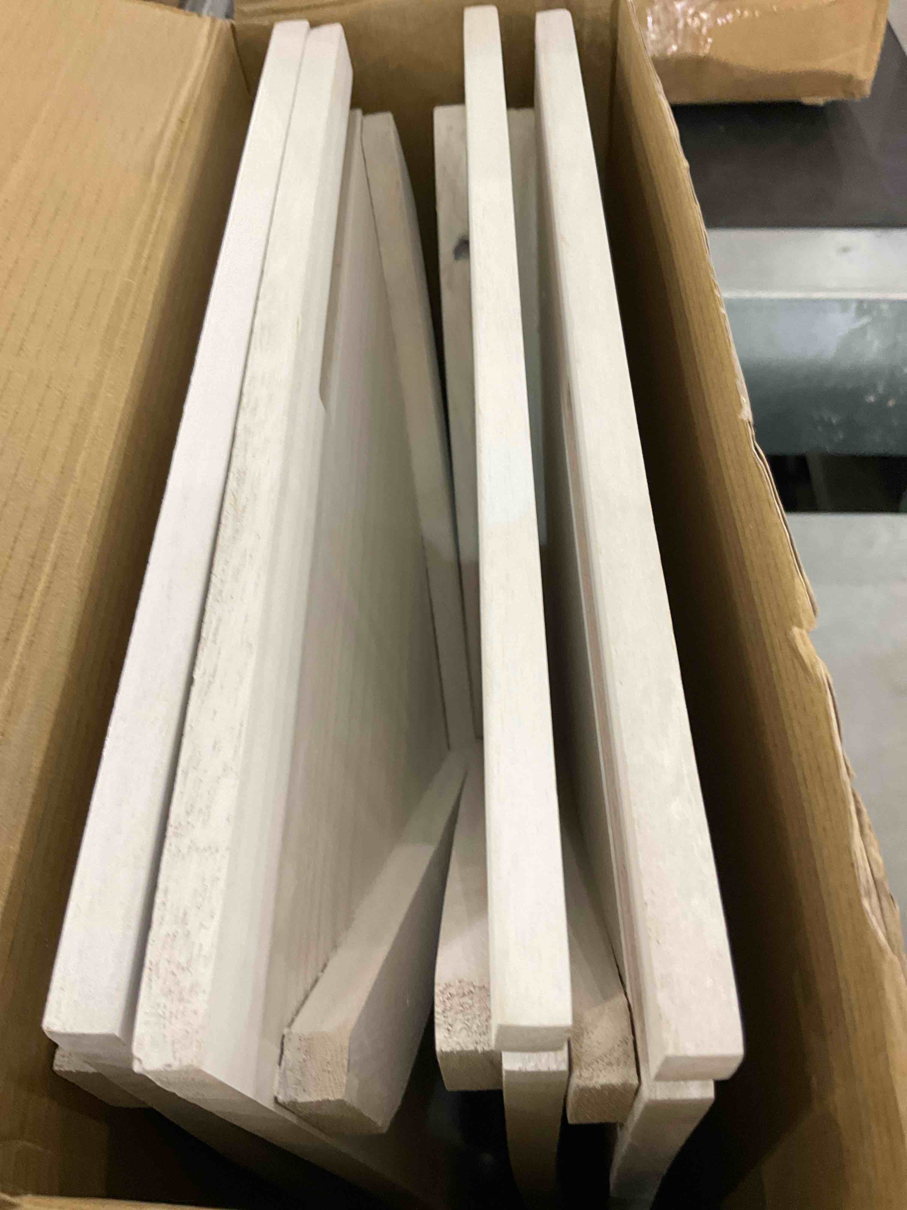 Spiareal,Christmas Tree Collar Christmas Wooden Skirt Large Christmas Tree Collar Box Rustic Tree Stand Cover Christmas Tree Base Collar for Artificial Trees Xmas Decor (White, 16.5 x 16.5 x 11.4 Inch)