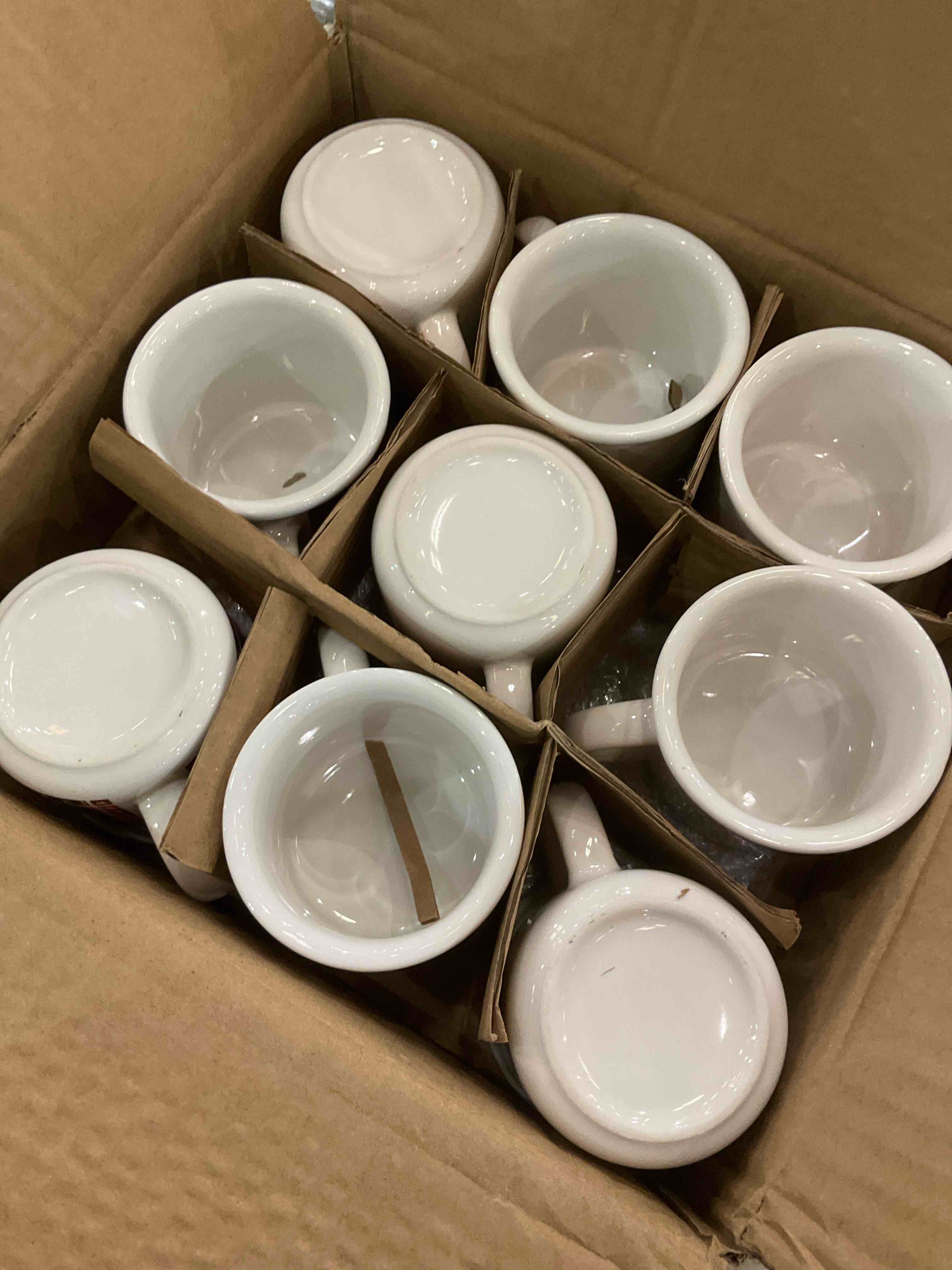 Yaomiao 9 Pieces Christmas Coffee Mug with Ribbon Ceramic Xmas Tree Snowflake Reindeer Plaid Christmas Mini Drinking Mug for Tiered Tray Decor Table Housewarming Gift