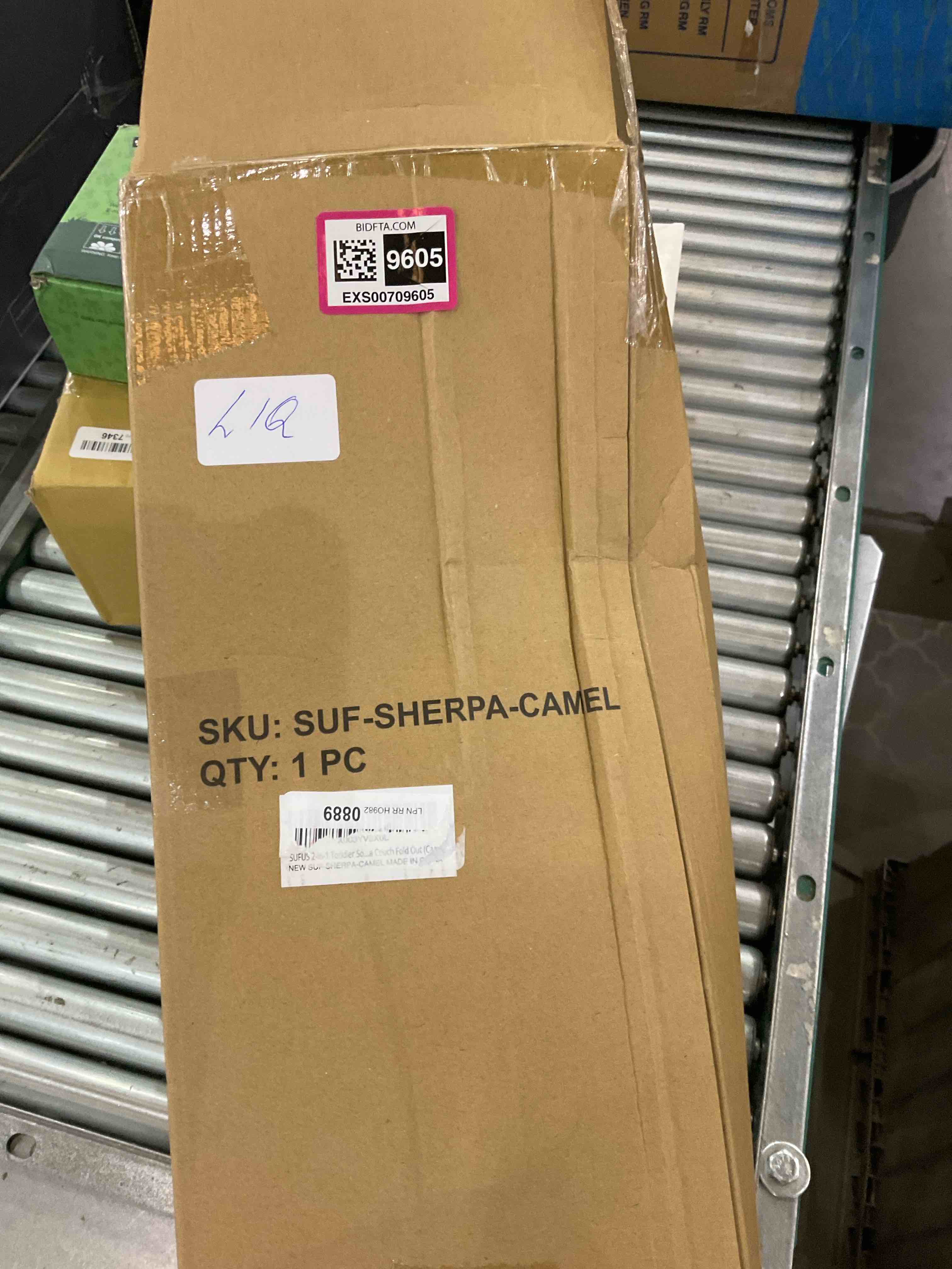 Sufi’s 2 in 1 toddler sofa couch fold out camelsherpa camel