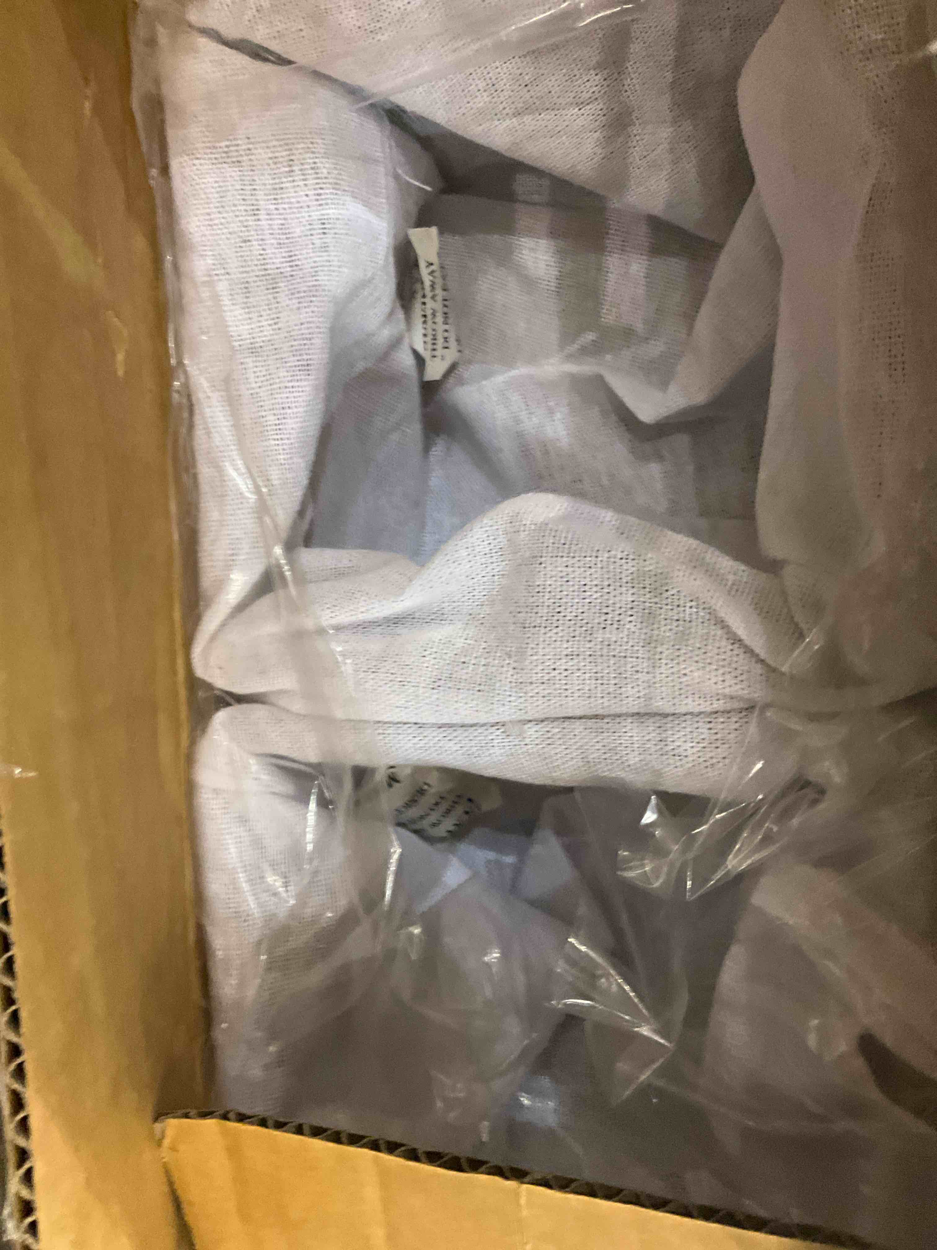 EZOWare Set of 6 Small Natural Woven Seagrass Wicker Storage Nest Baskets Shelf Organizer Container Bins with Liner - Brown